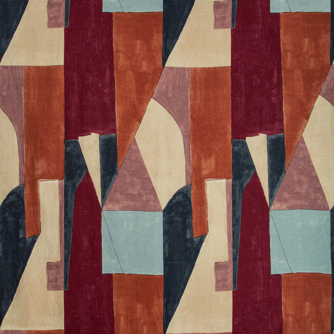 District fabric in claret color - pattern GWF-3752.795.0 - by Lee Jofa Modern in the Kelly Wearstler V collection