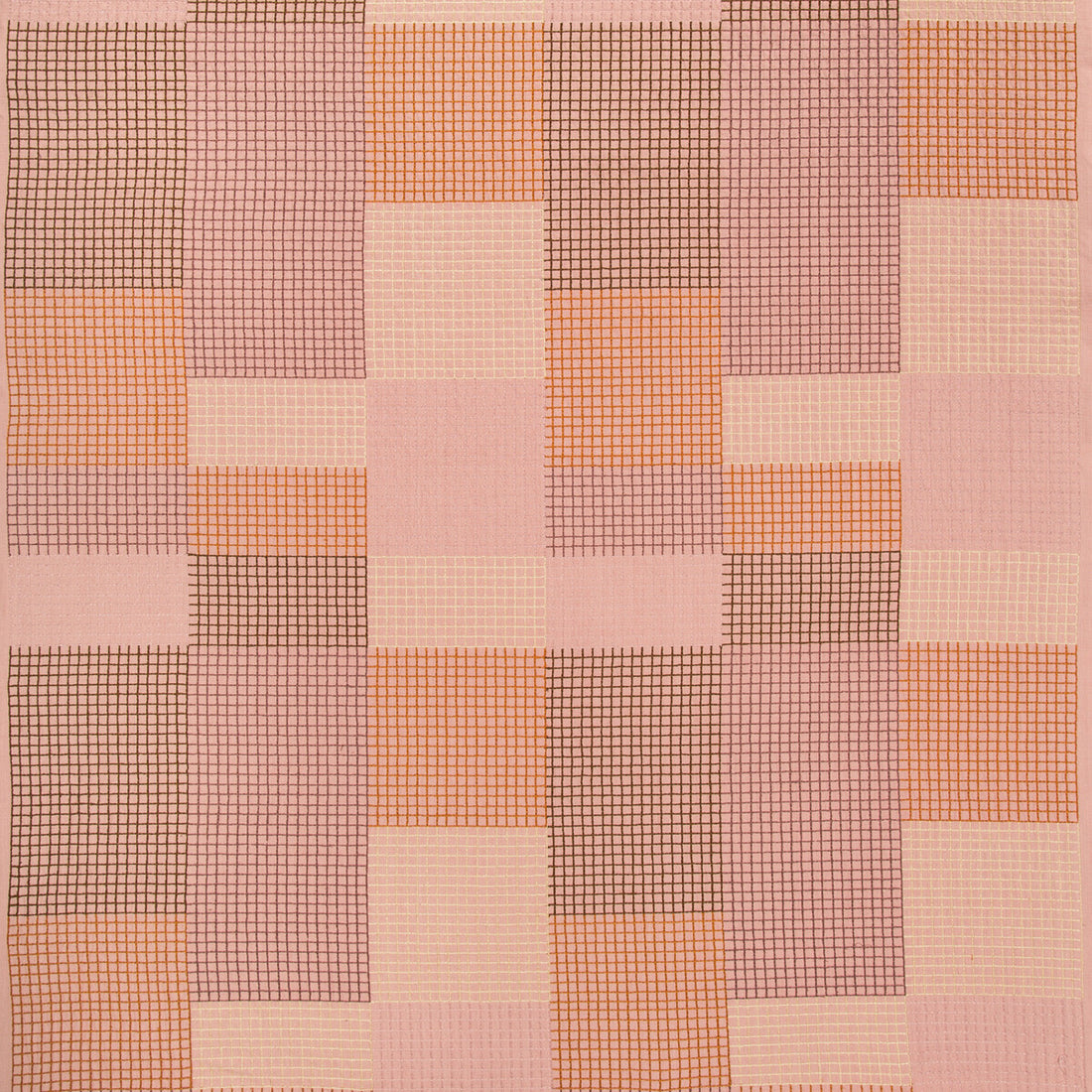Gridlock fabric in cinnamon color - pattern GWF-3756.179.0 - by Lee Jofa Modern in the Kelly Wearstler V collection