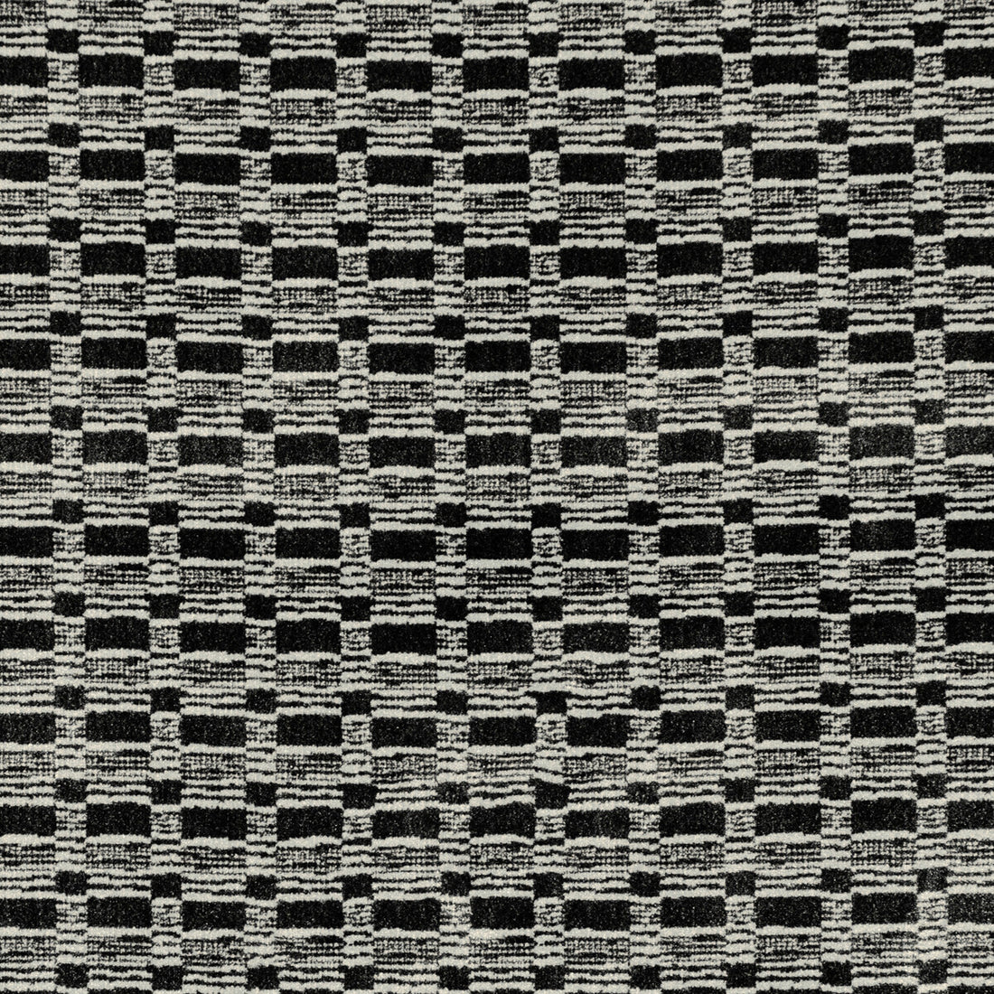 Lure fabric in onyx/ivory color - pattern GWF-3760.81.0 - by Lee Jofa Modern in the Kelly Wearstler VI collection