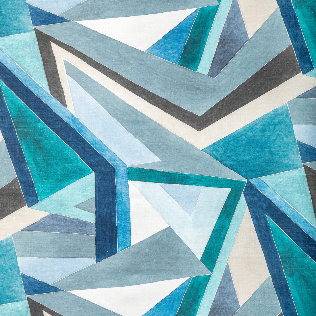 Roulade Print fabric in navy/teal color - pattern GWF-3772.355.0 - by Lee Jofa Modern in the Rhapsody collection