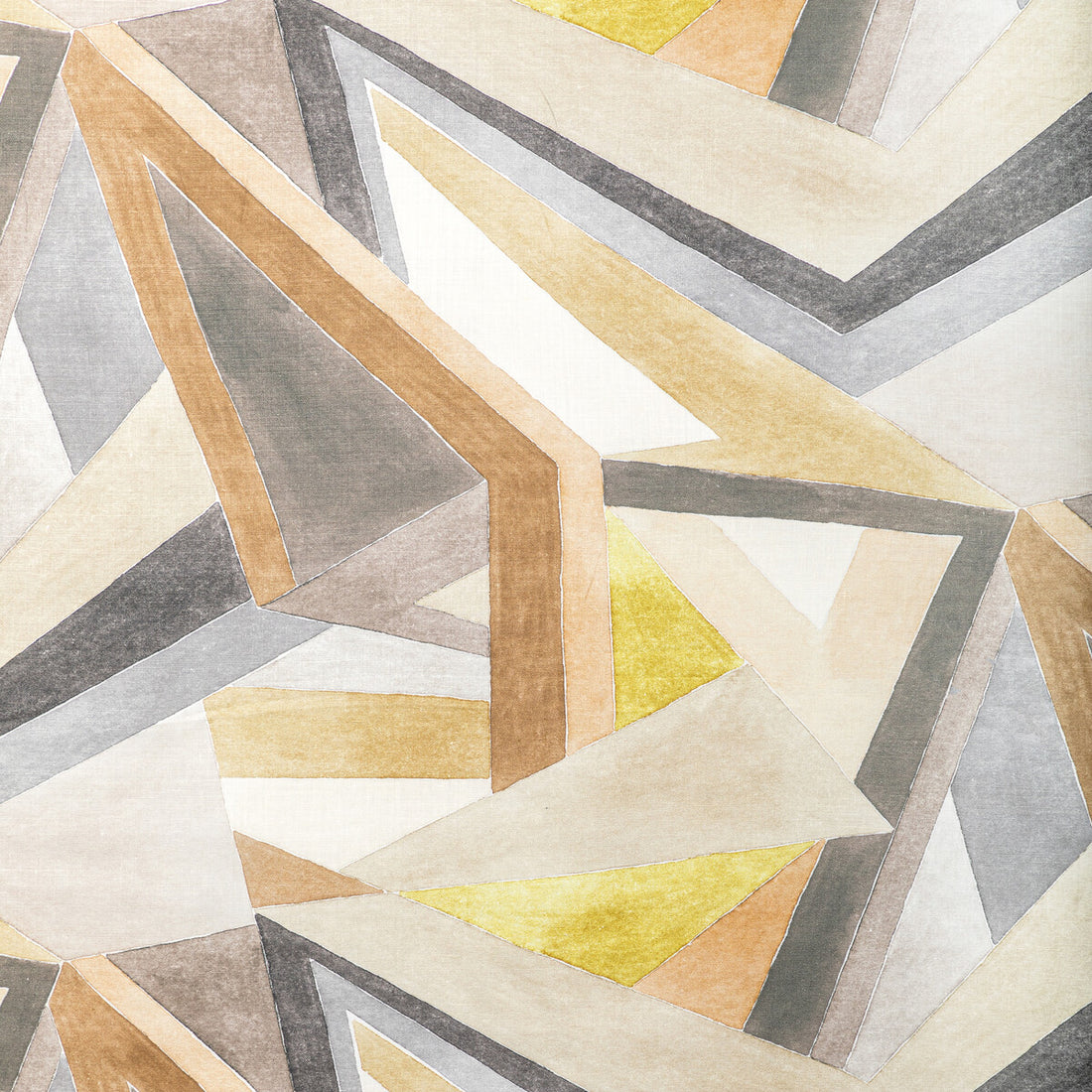 Roulade Print fabric in citron/stone color - pattern GWF-3772.640.0 - by Lee Jofa Modern in the Rhapsody collection