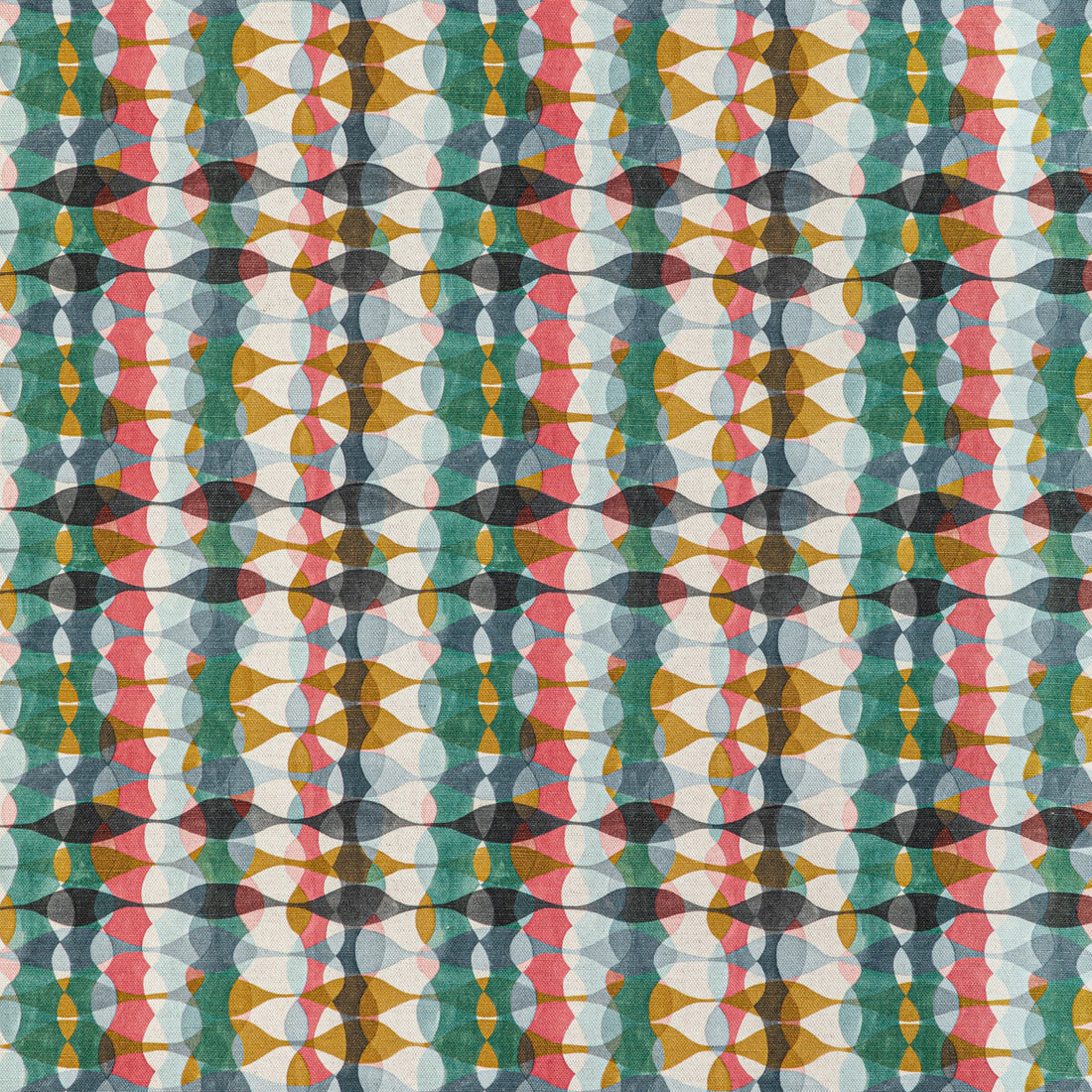 Overtone Print fabric in multi color - pattern GWF-3775.73.0 - by Lee Jofa Modern in the Rhapsody collection