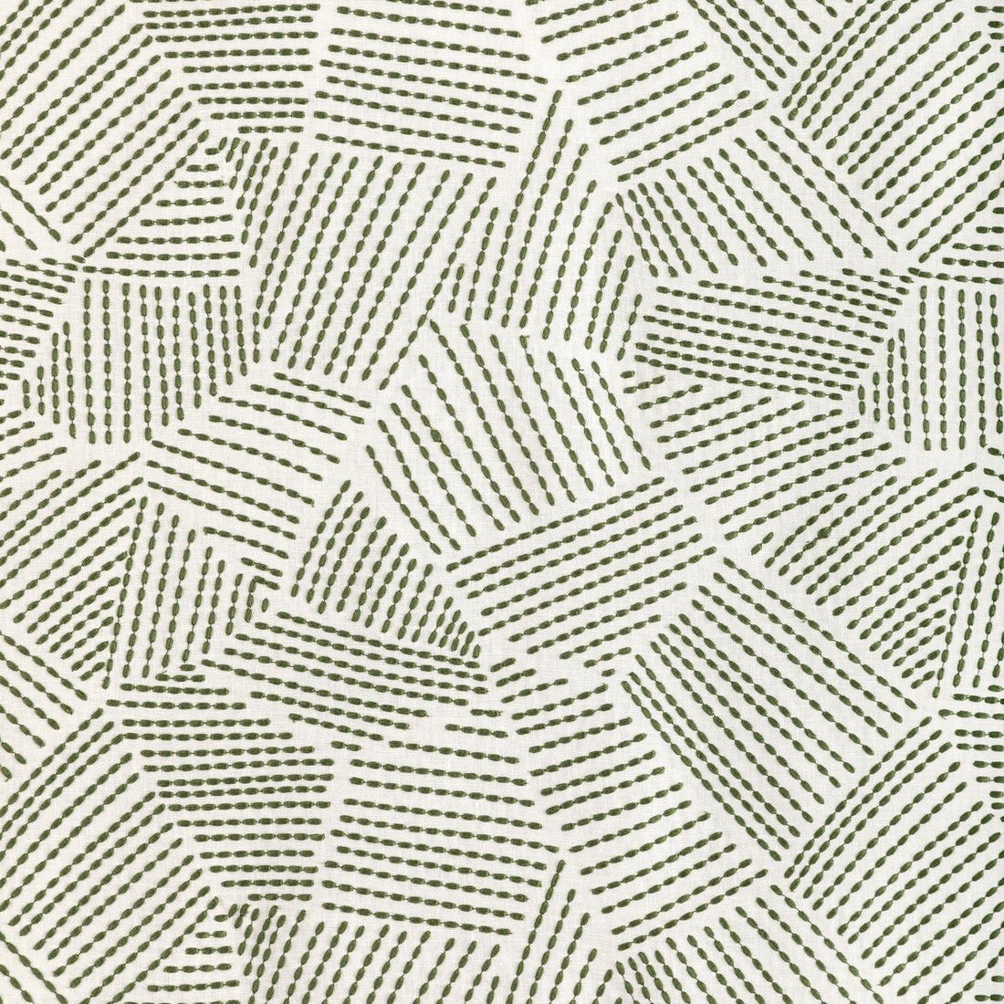 Chord Embroidery fabric in leaf color - pattern GWF-3776.3.0 - by Lee Jofa Modern in the Rhapsody collection
