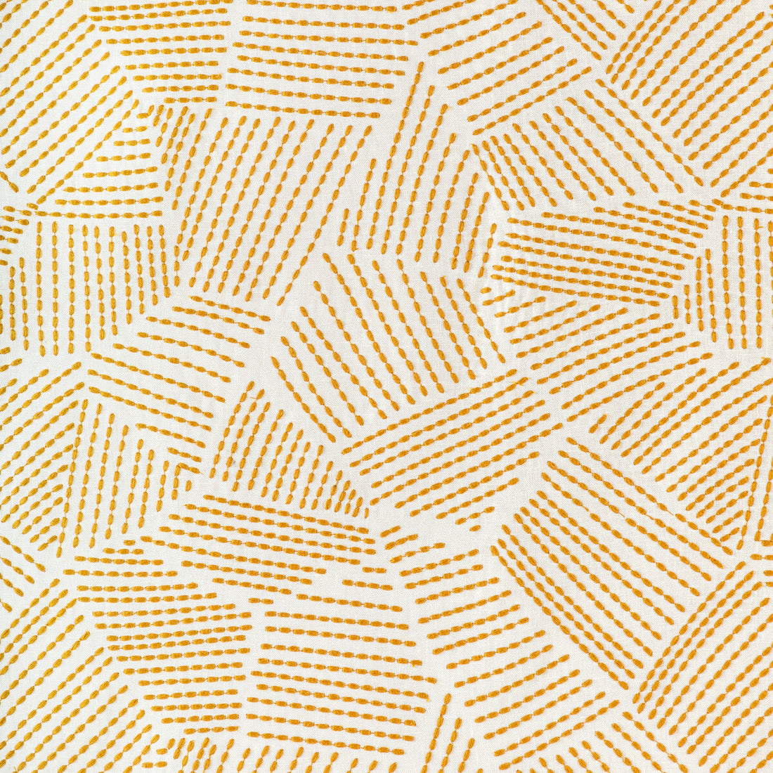 Chord Embroidery fabric in gold color - pattern GWF-3776.4.0 - by Lee Jofa Modern in the Rhapsody collection