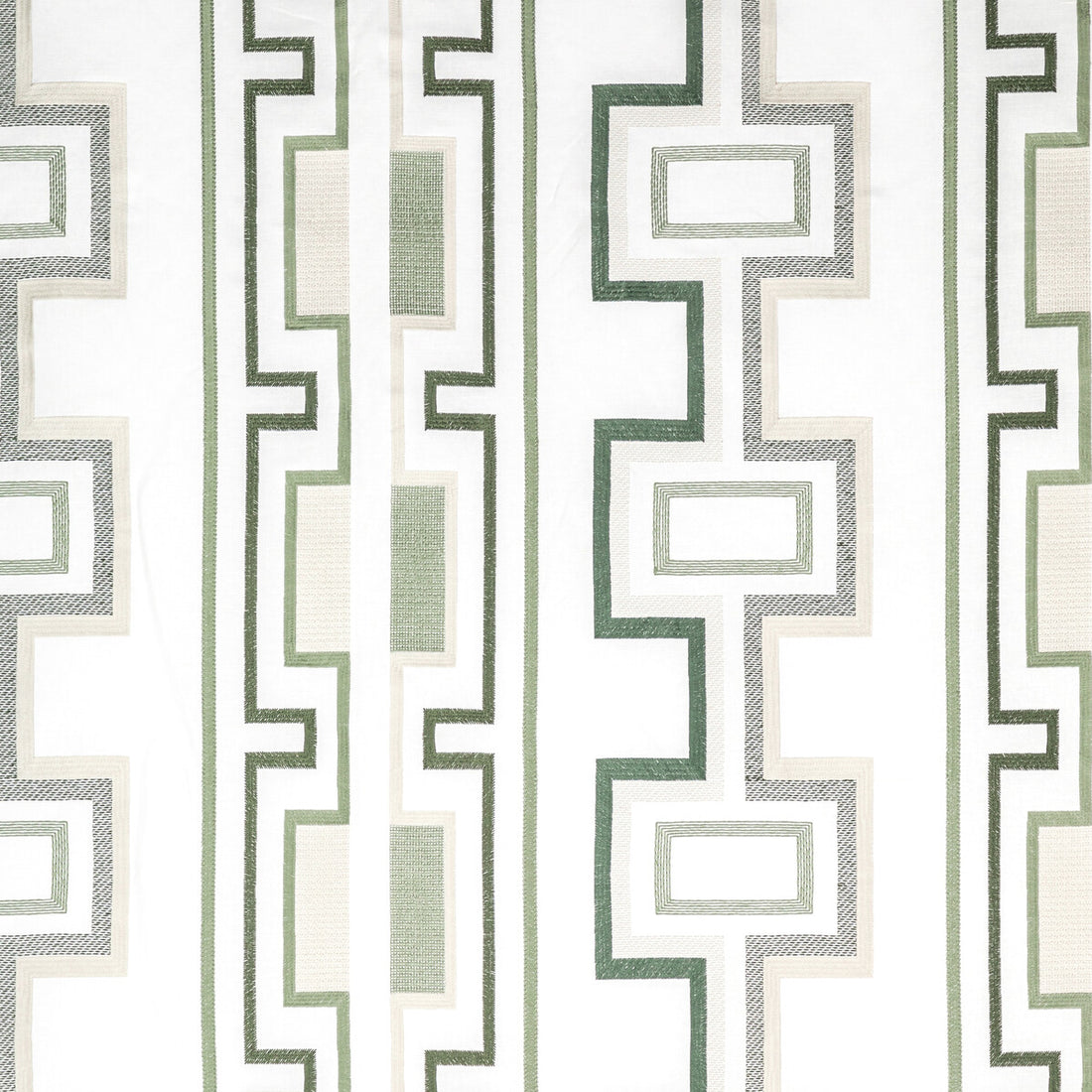 Tritone Embroidery fabric in sage color - pattern GWF-3779.30.0 - by Lee Jofa Modern in the Rhapsody collection