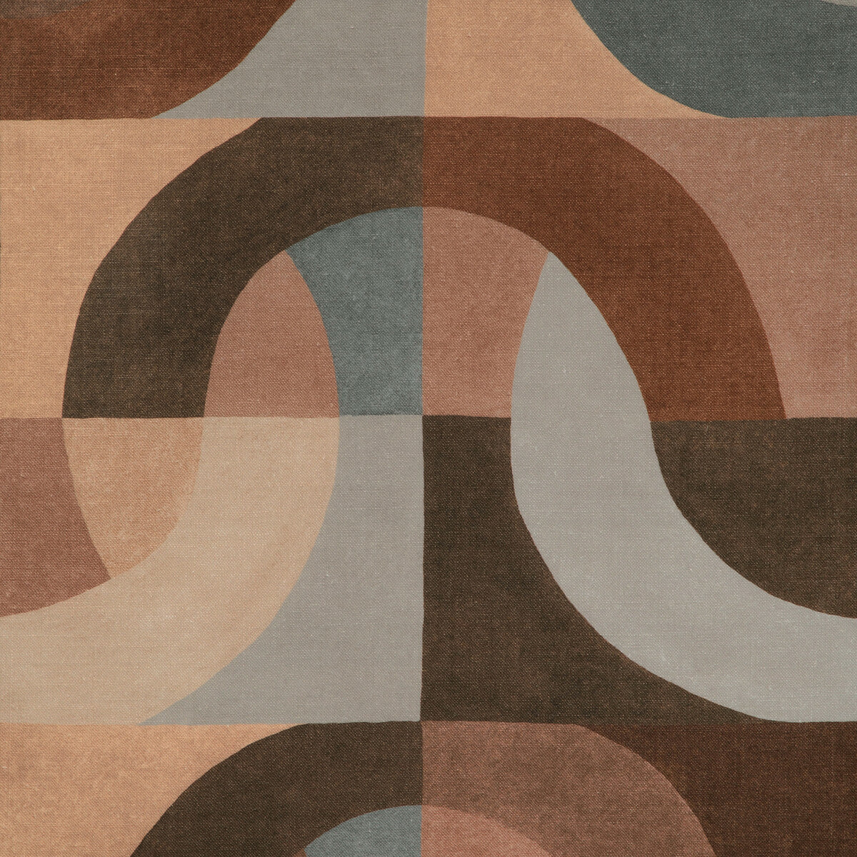 Colonnade fabric in cinnabar color - pattern GWF-3788.624.0 - by Lee Jofa Modern in the Kelly Wearstler VII collection