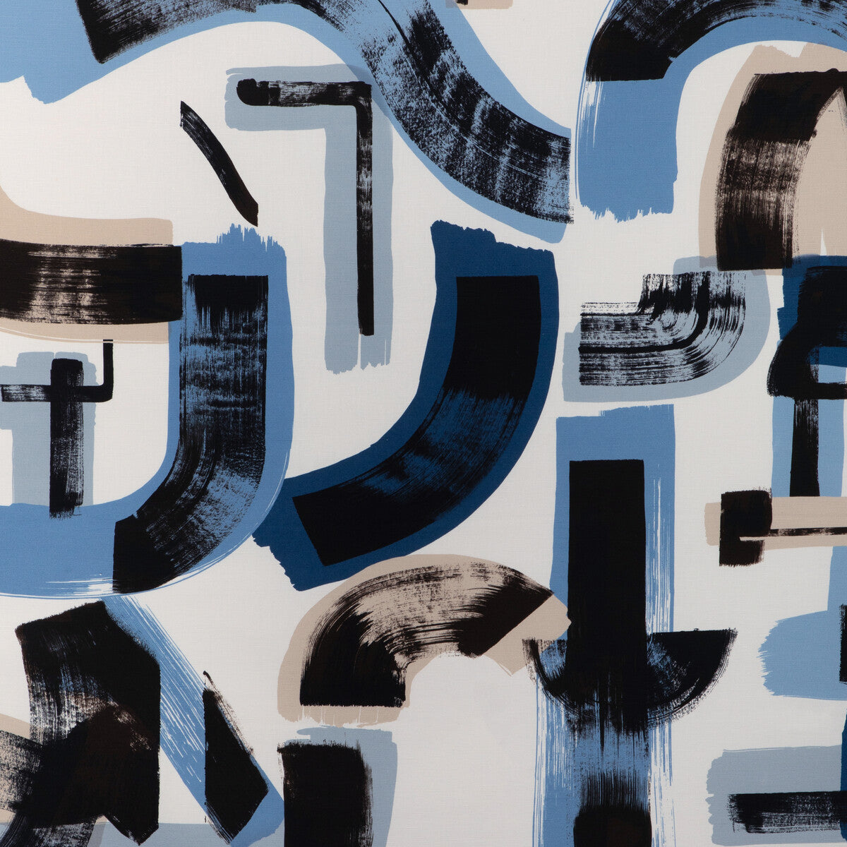 Bleecker Print fabric in capri navy color - pattern number GWF-3806.155.0 - by Lee Jofa Modern in the Soho collection