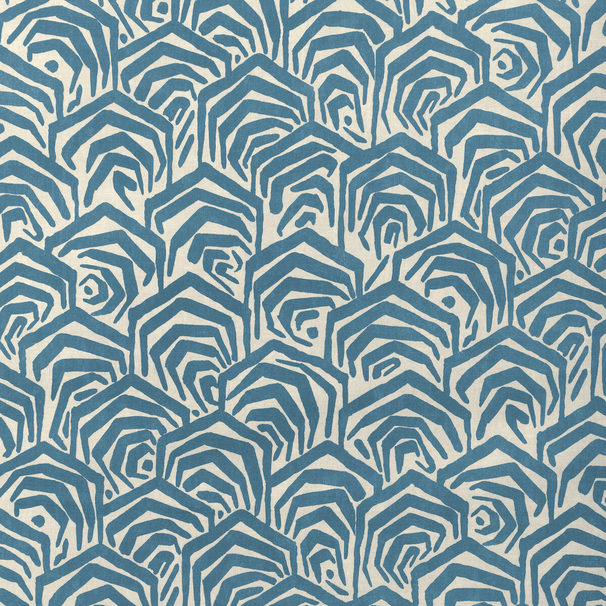 Greene Print fabric in blue color - pattern number GWF-3807.5.0 - by Lee Jofa Modern in the Soho collection