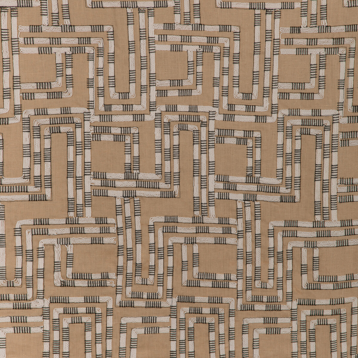 Circuit Emb fabric in buff color - pattern number GWF-3813.161.0 - by Lee Jofa Modern in the Cadence collection