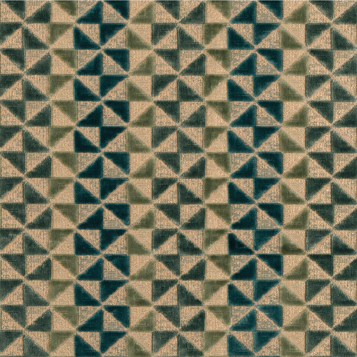Prisma Velvet fabric in turquoise color - pattern number GWF-3817.1313.0 - by Lee Jofa Modern in the Cadence collection