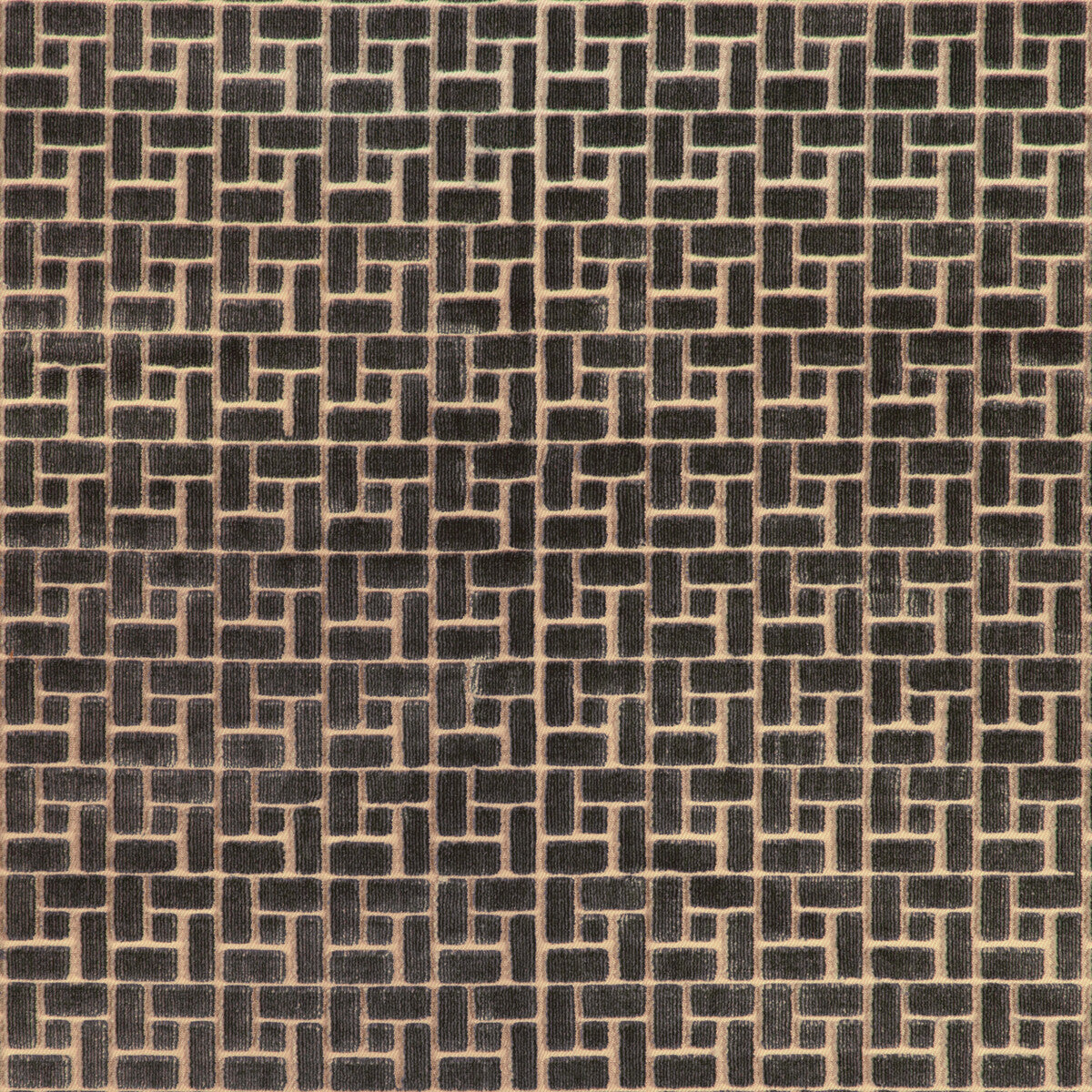 Fieldstone Velvet fabric in domino color - pattern number GWF-3818.21.0 - by Lee Jofa Modern in the Cadence collection