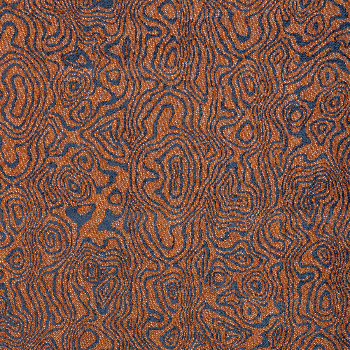 Atlas fabric in rust/navy color - pattern number GWF-3834.524.0 - by Lee Jofa Modern in the Kelly Wearstler Transit collection