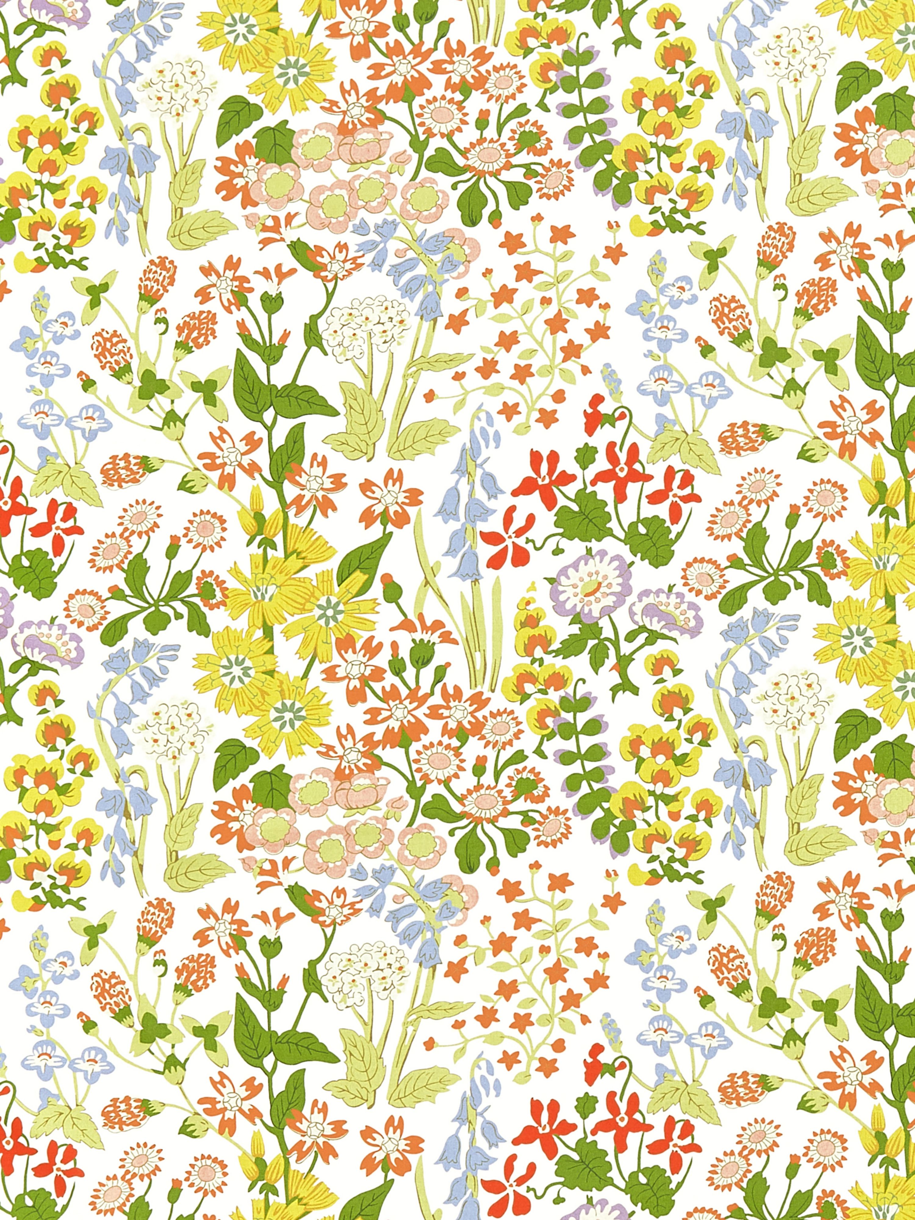 Nymph Floral fabric in springtime color - pattern number GW 000116630 - by Scalamandre in the Grey Watkins collection