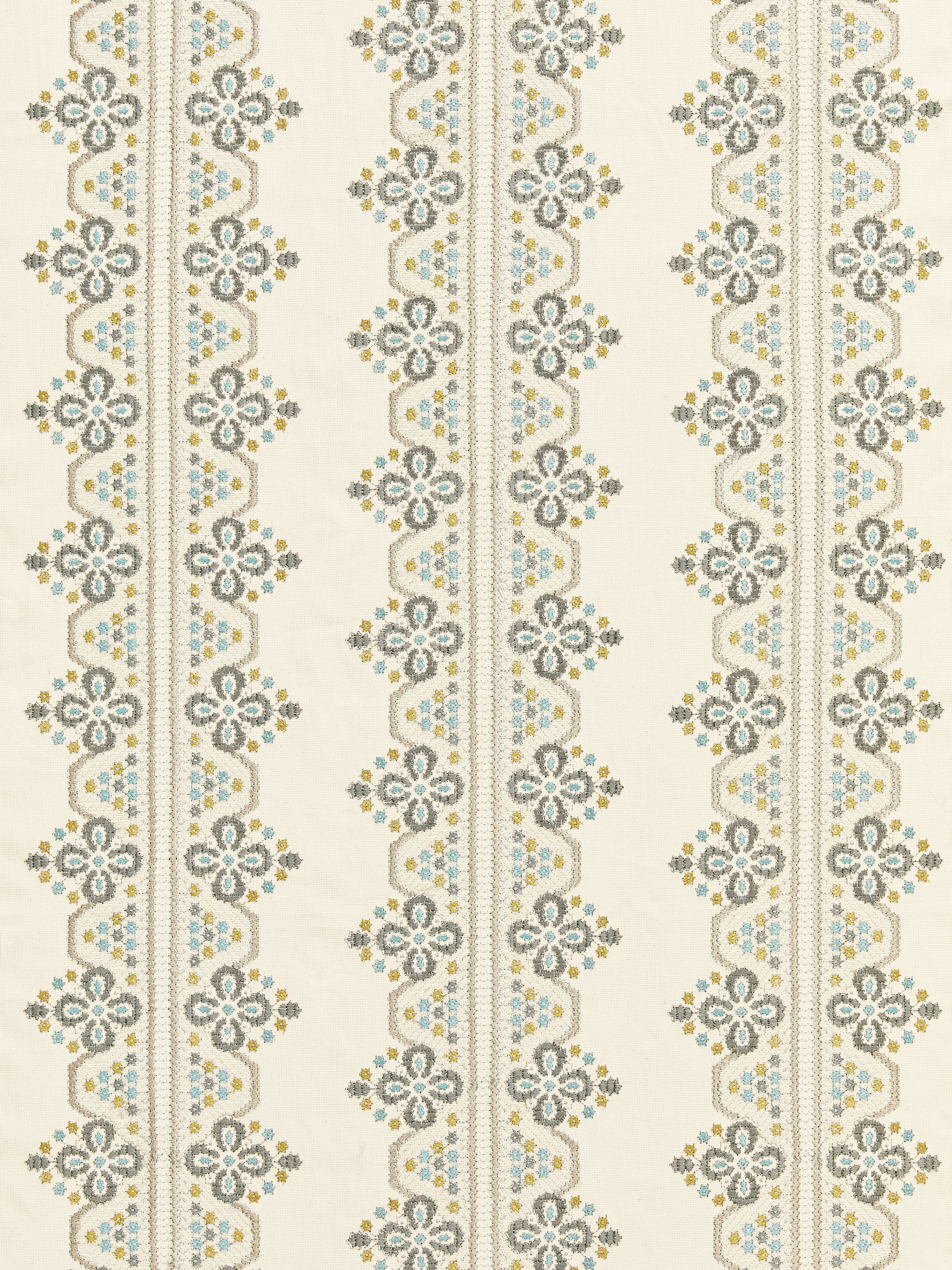 Imogen Embroidery fabric in earl grey color - pattern number GW 000127246 - by Scalamandre in the Grey Watkins collection