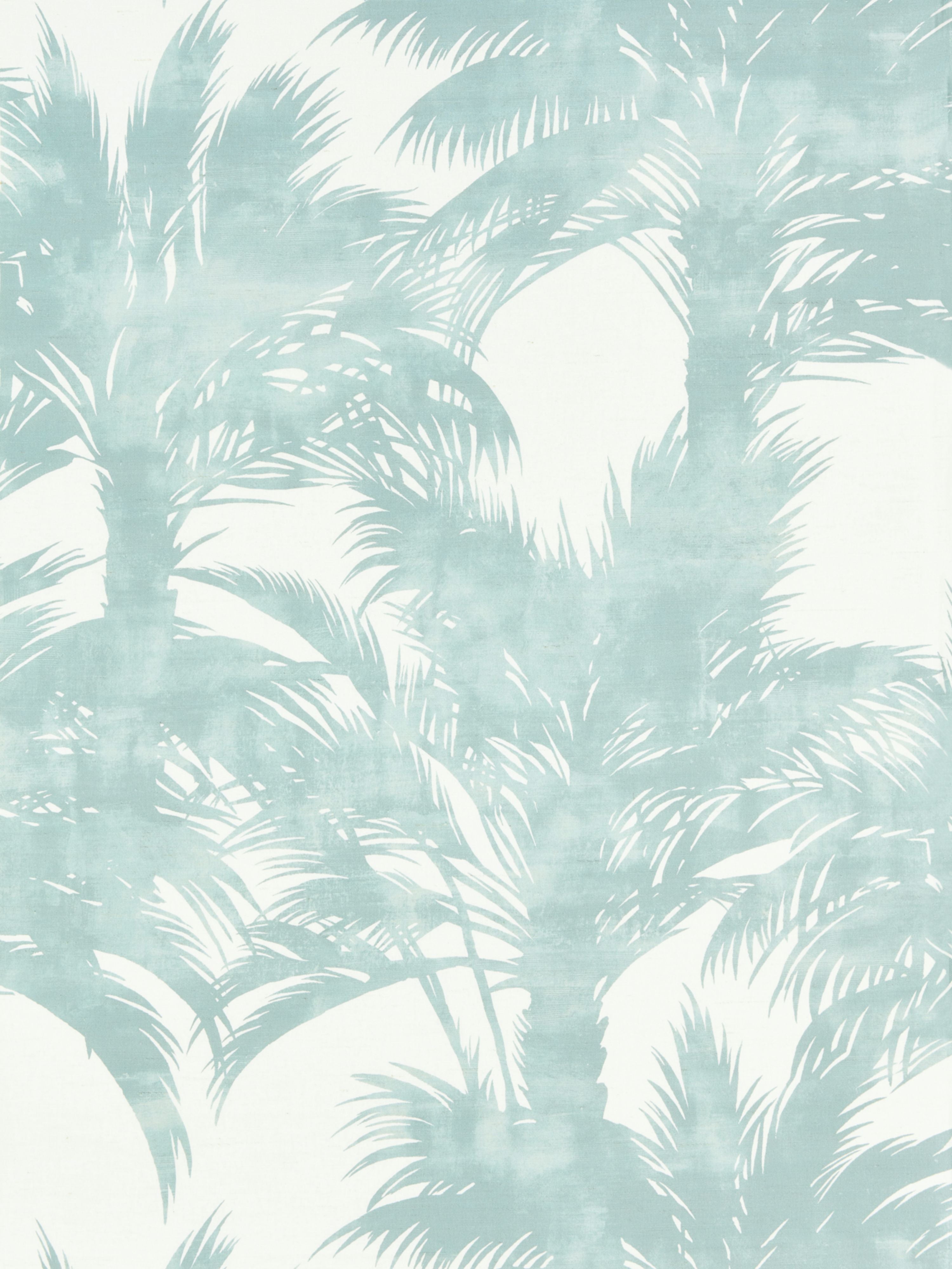 Palm Print fabric in surf color - pattern number GW 000216610 - by Scalamandre in the Grey Watkins collection