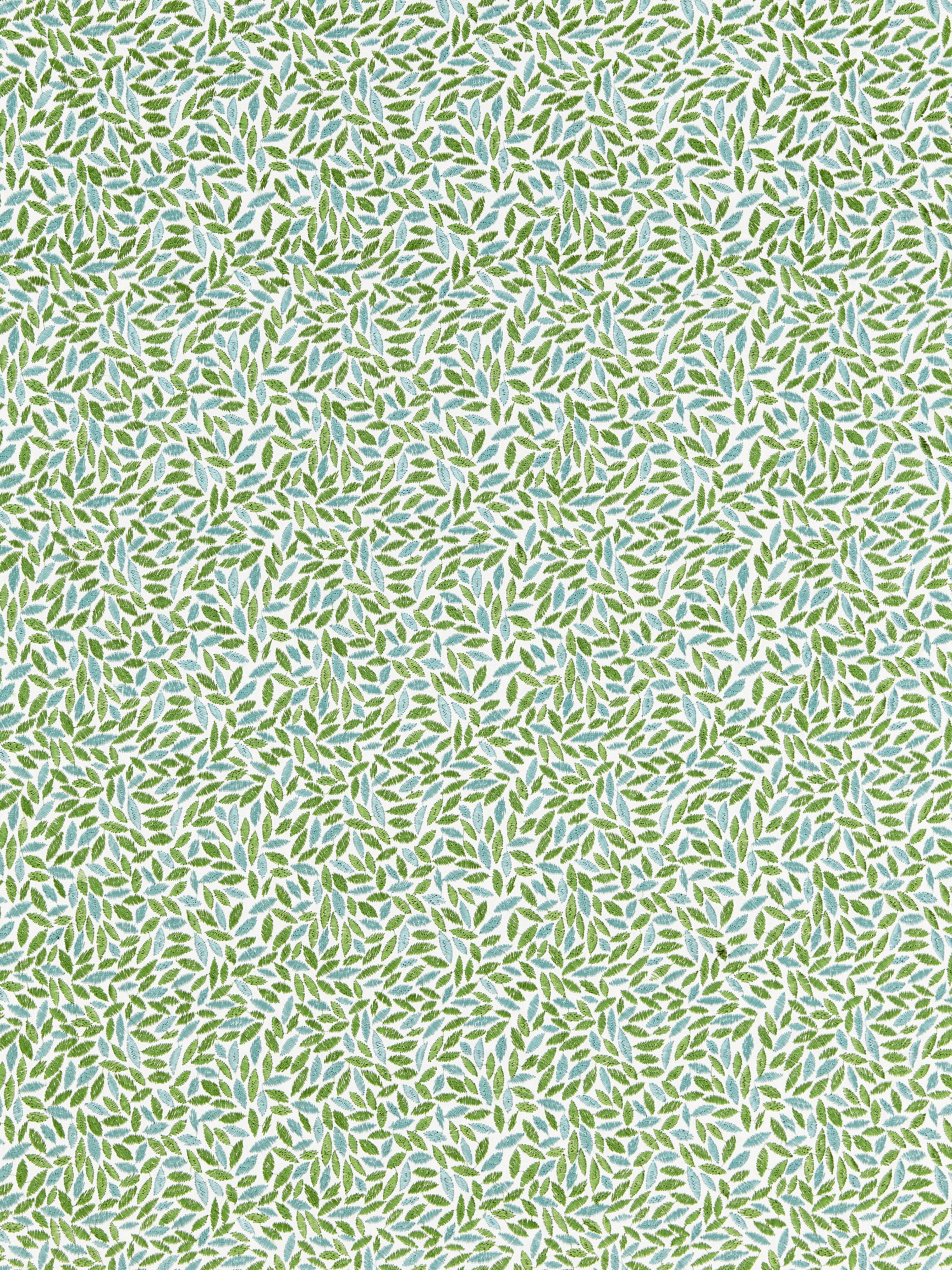 Meadow Embroidery fabric in seagrass color - pattern number GW 000227207 - by Scalamandre in the Grey Watkins collection