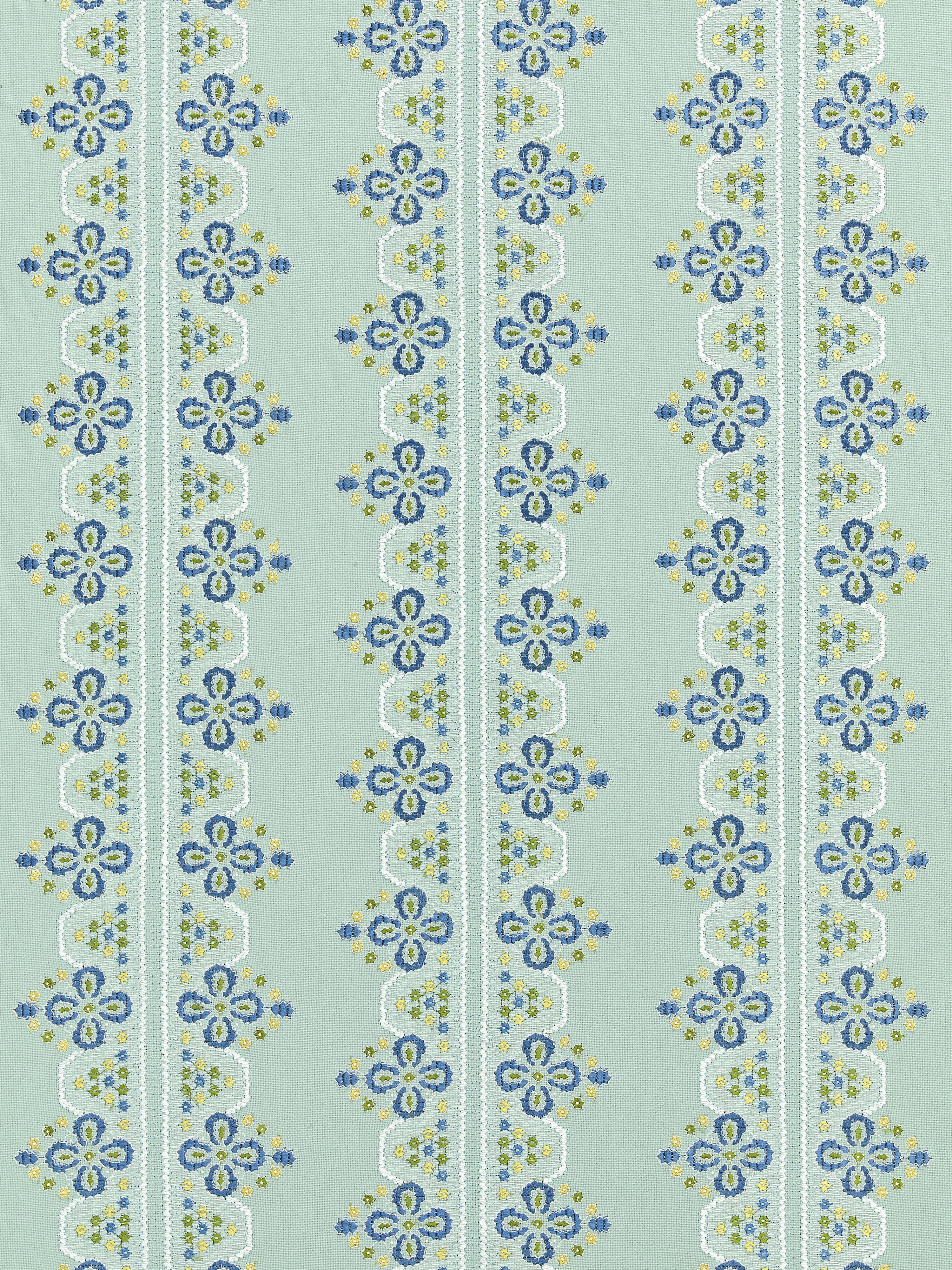 Imogen Embroidery fabric in seabed color - pattern number GW 000227246 - by Scalamandre in the Grey Watkins collection