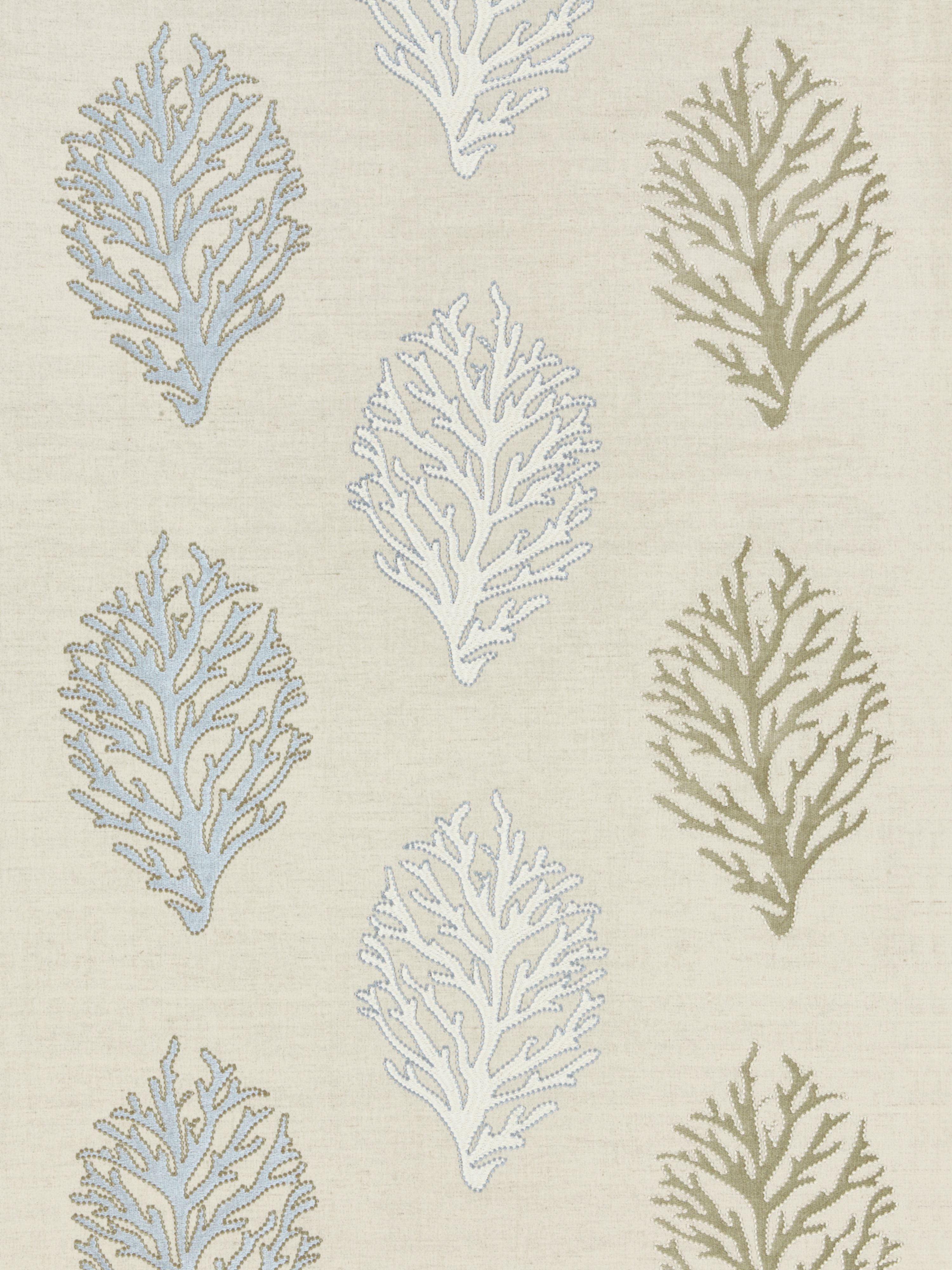 Coral Reef Embroidery fabric in sand color - pattern number GW 000427204 - by Scalamandre in the Grey Watkins collection