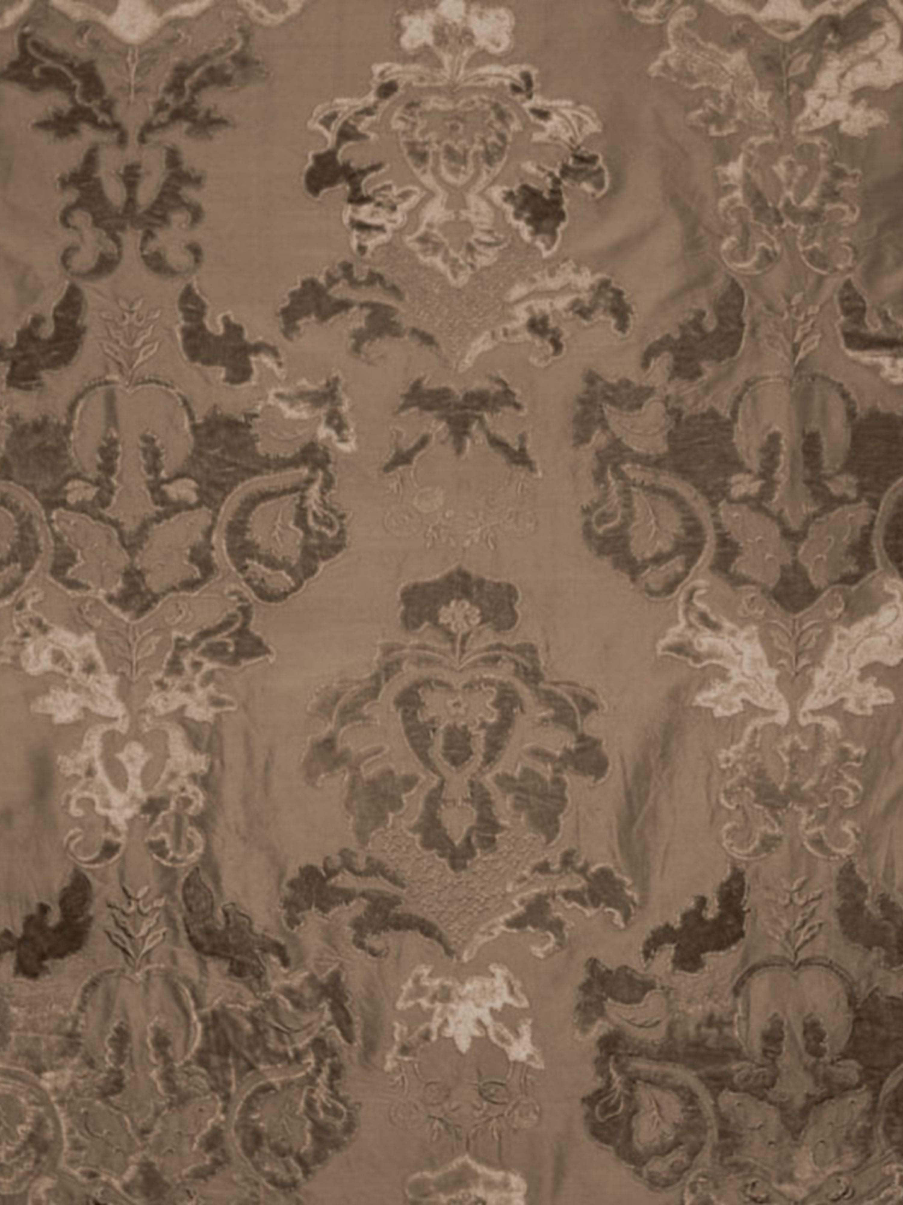 Palazzo Ricci Silk fabric in mink color - pattern number HC 00027785 - by Scalamandre in the Old World Weavers collection