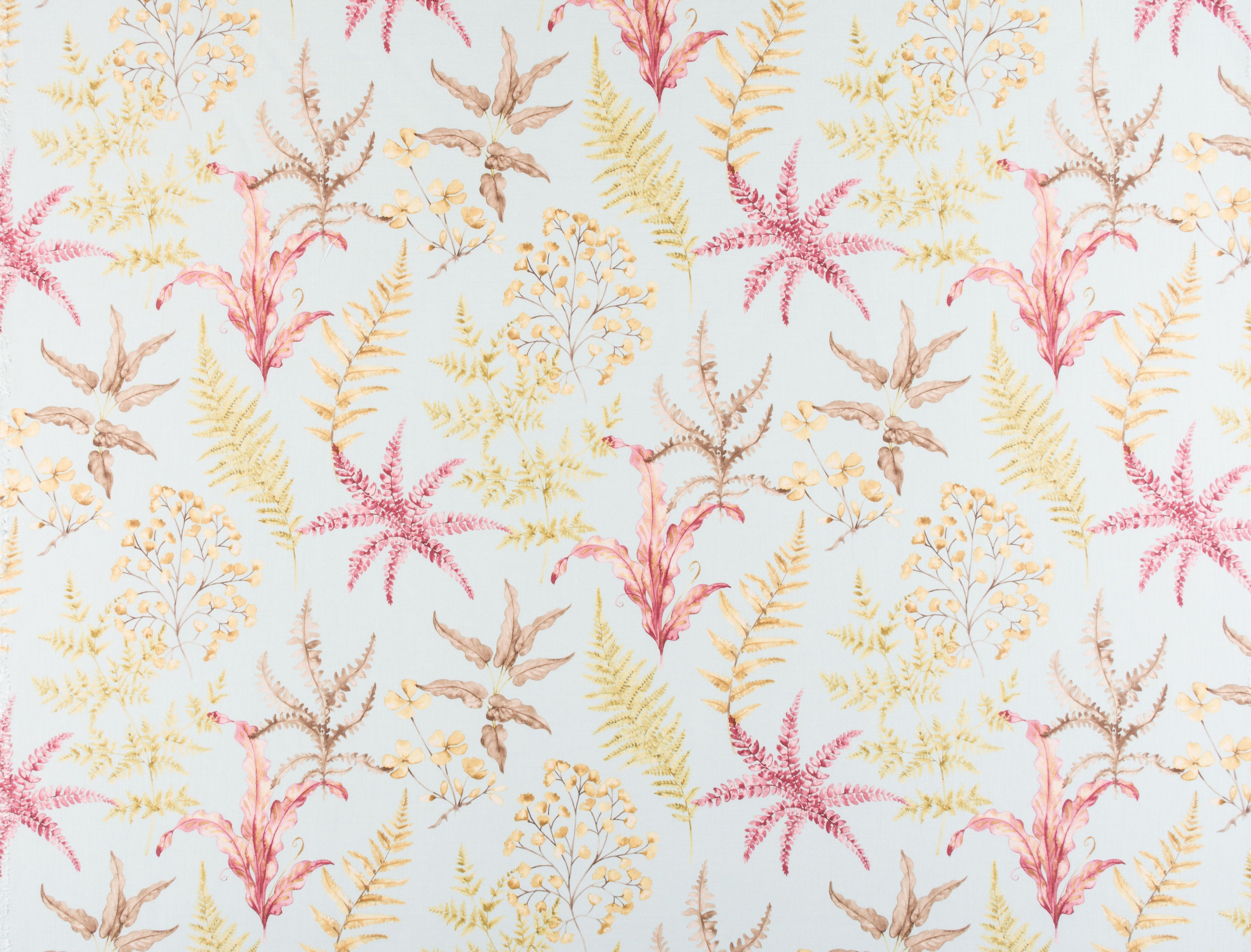 Wethersfield Fern fabric in aqua berry color - pattern number HH 00023803 - by Scalamandre in the Old World Weavers collection