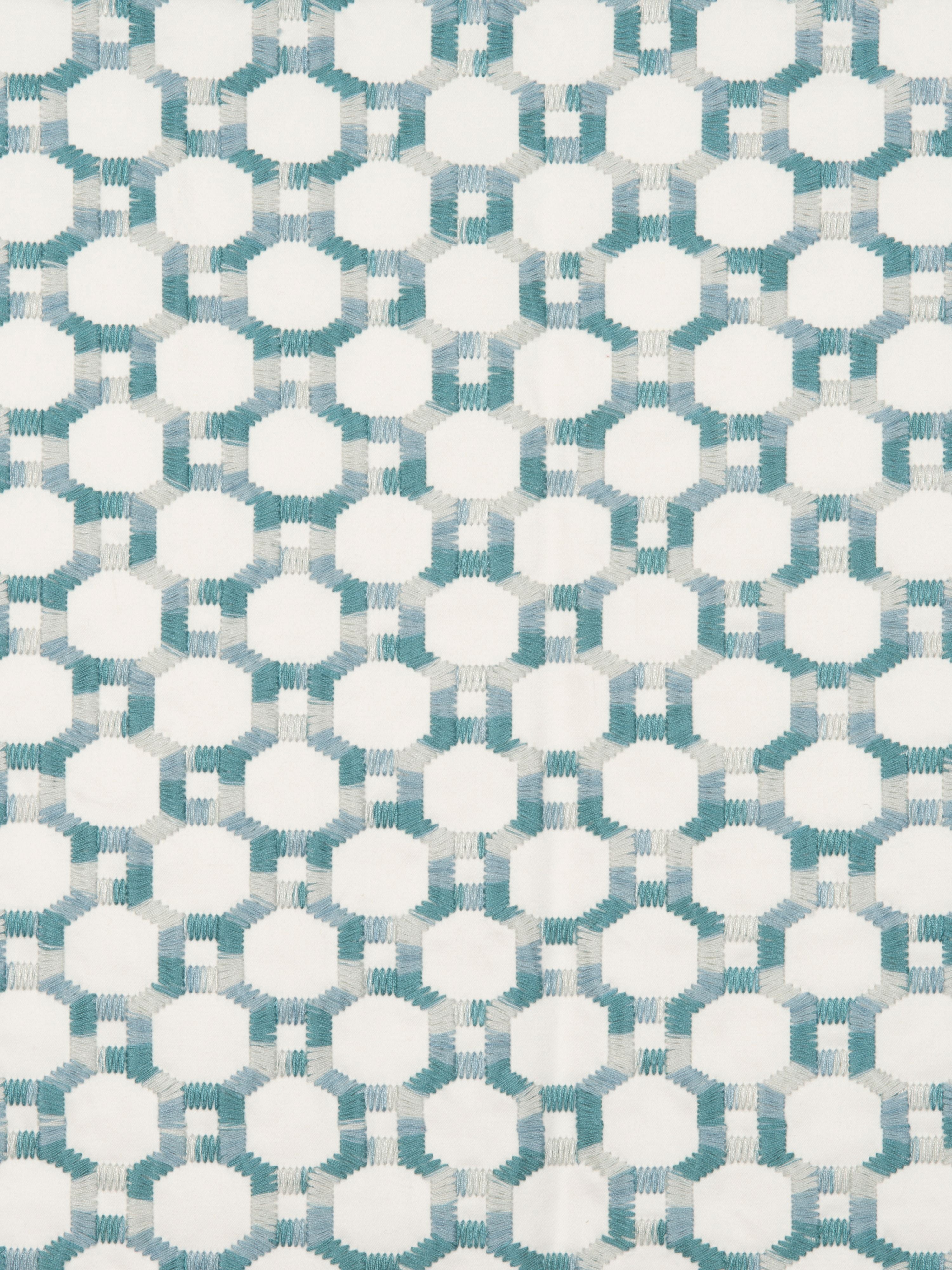 Island Trellis fabric in aqua color - pattern number HN 000642014 - by Scalamandre in the Scalamandre Dec 2024 collection
