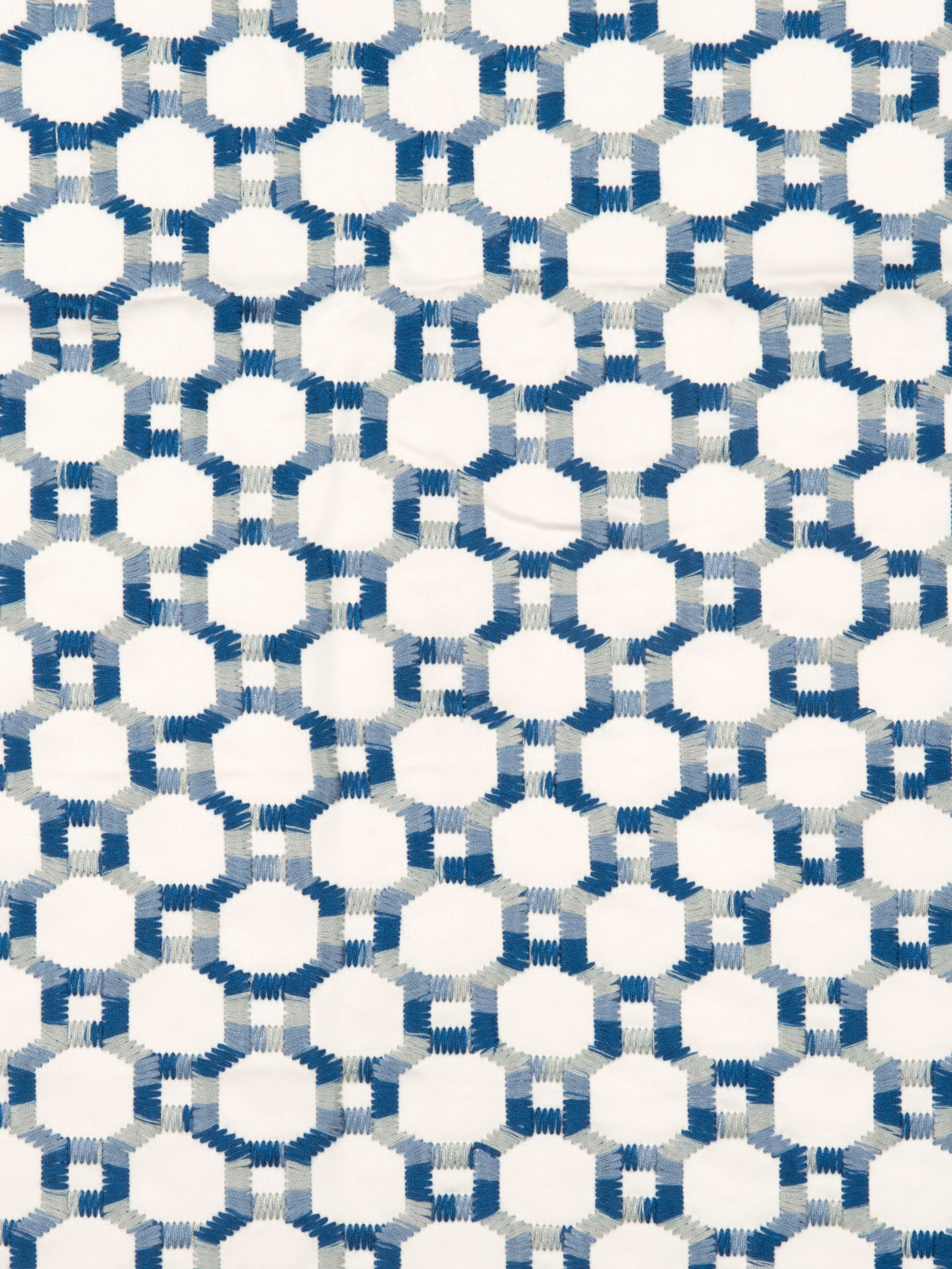 Island Trellis fabric in blue color - pattern number HN 000742014 - by Scalamandre in the Scalamandre Dec 2024 collection