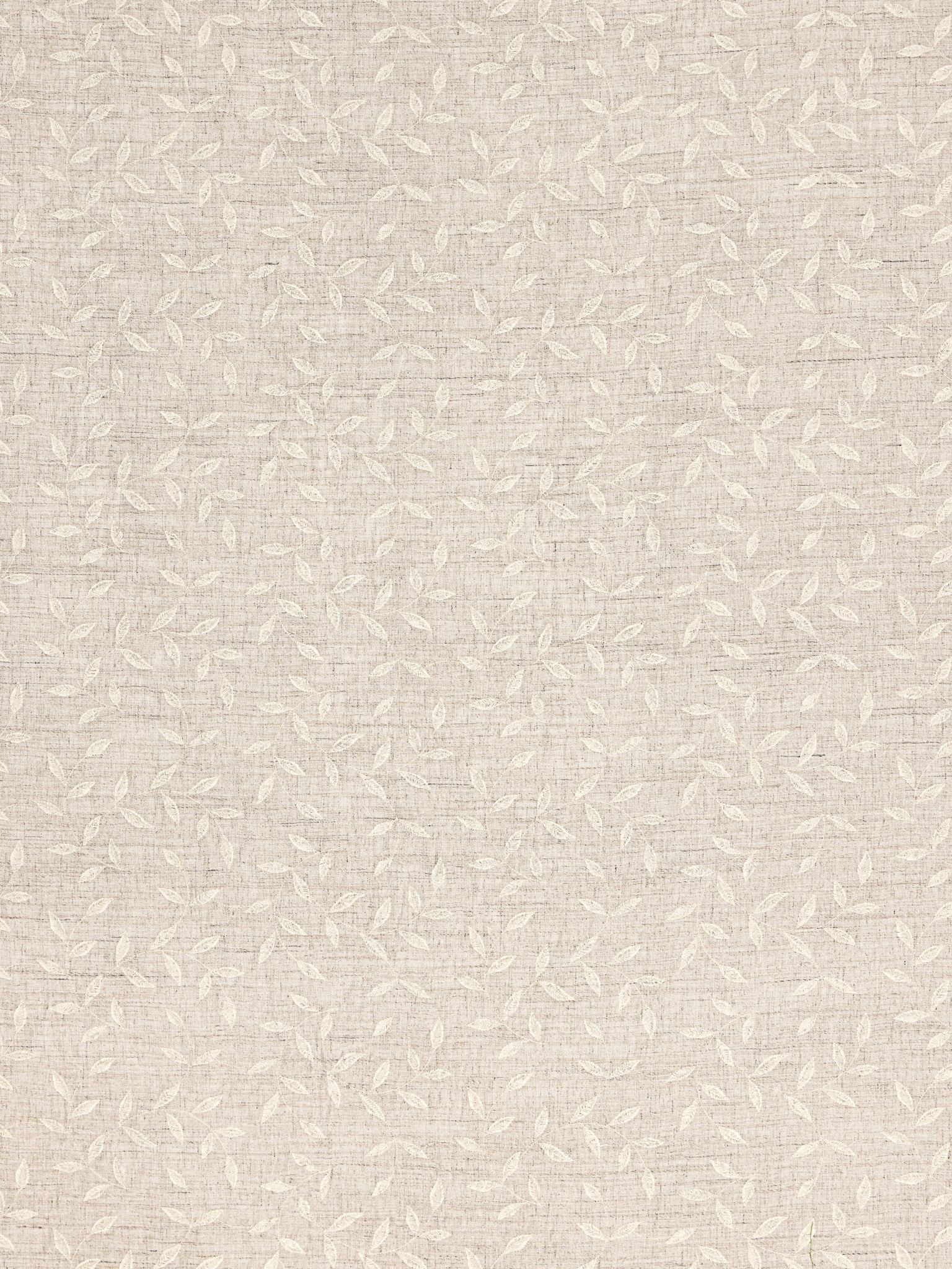 Embroidered Linen fabric in natural & off-white color - pattern number HN 00AWW0681 - by Scalamandre in the Stark Scalamandre Fabric LLC collection