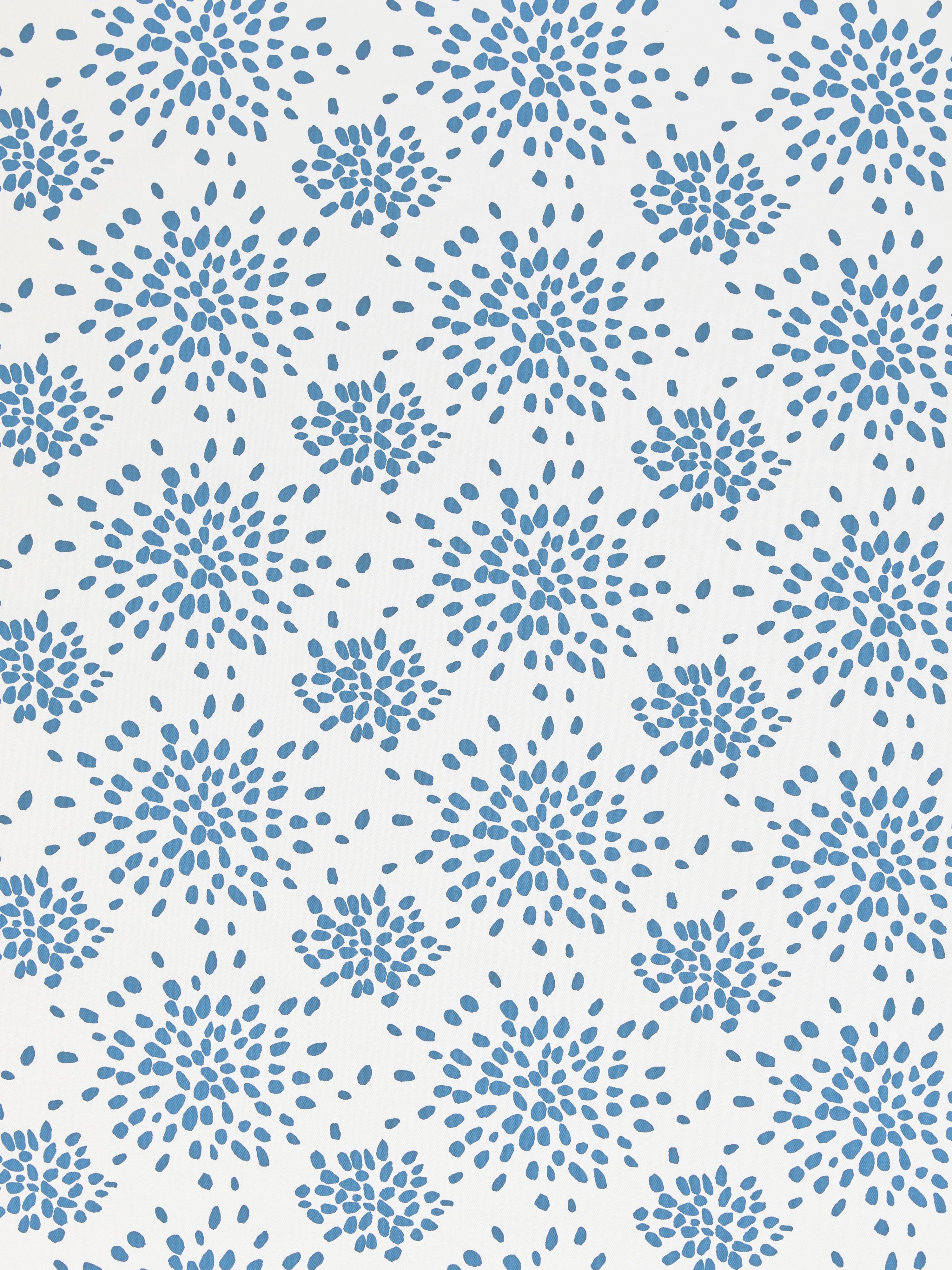 Fireworks Cotton Print fabric in delphinium color - pattern number HN 00BDF1020 - by Scalamandre in the Stark Scalamandre Fabric LLC collection