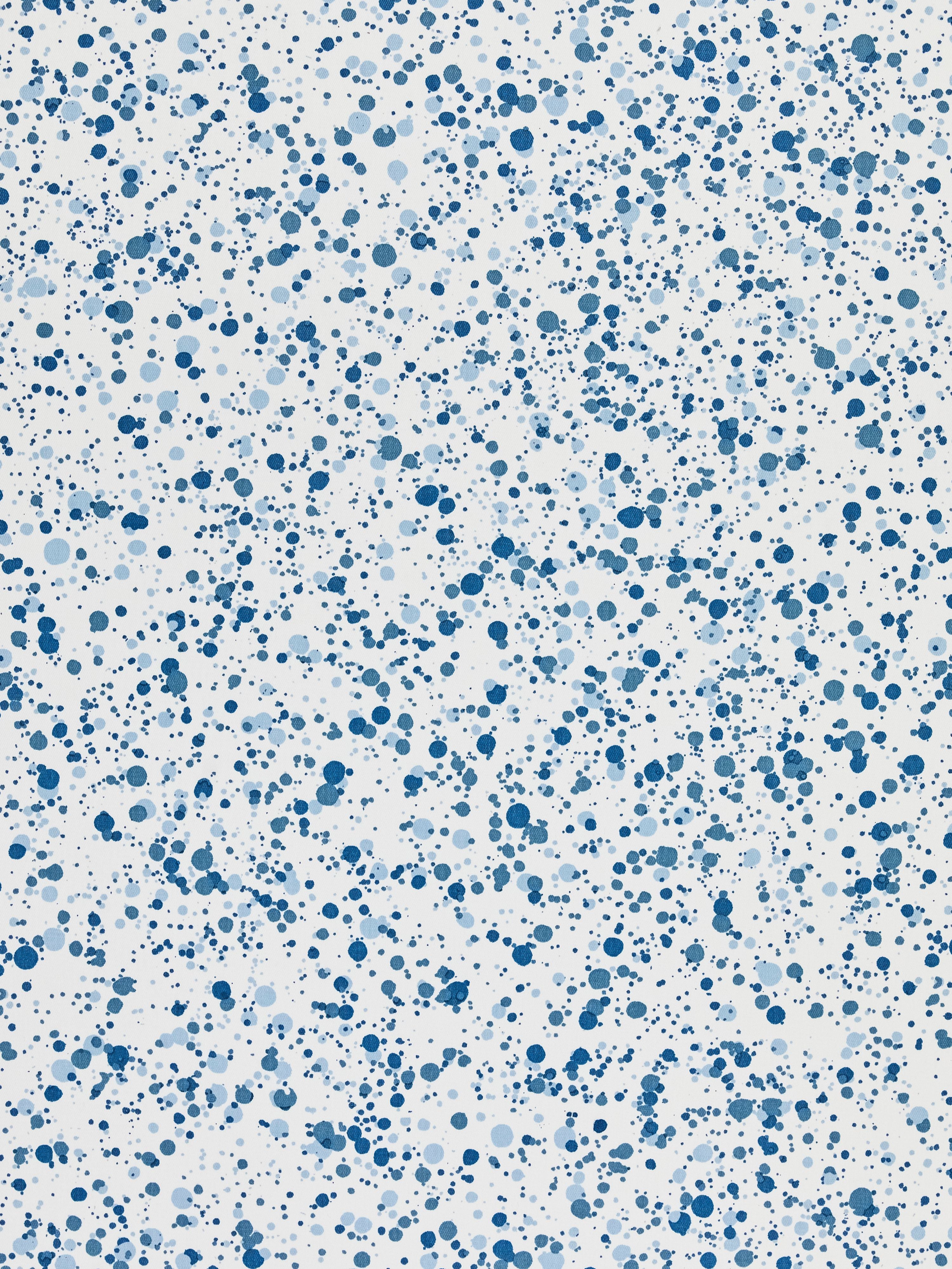 Spatter Cotton Print fabric in ocean blue color - pattern number HN 00BKF0153 - by Scalamandre in the Scalamandre Dec 2024 collection
