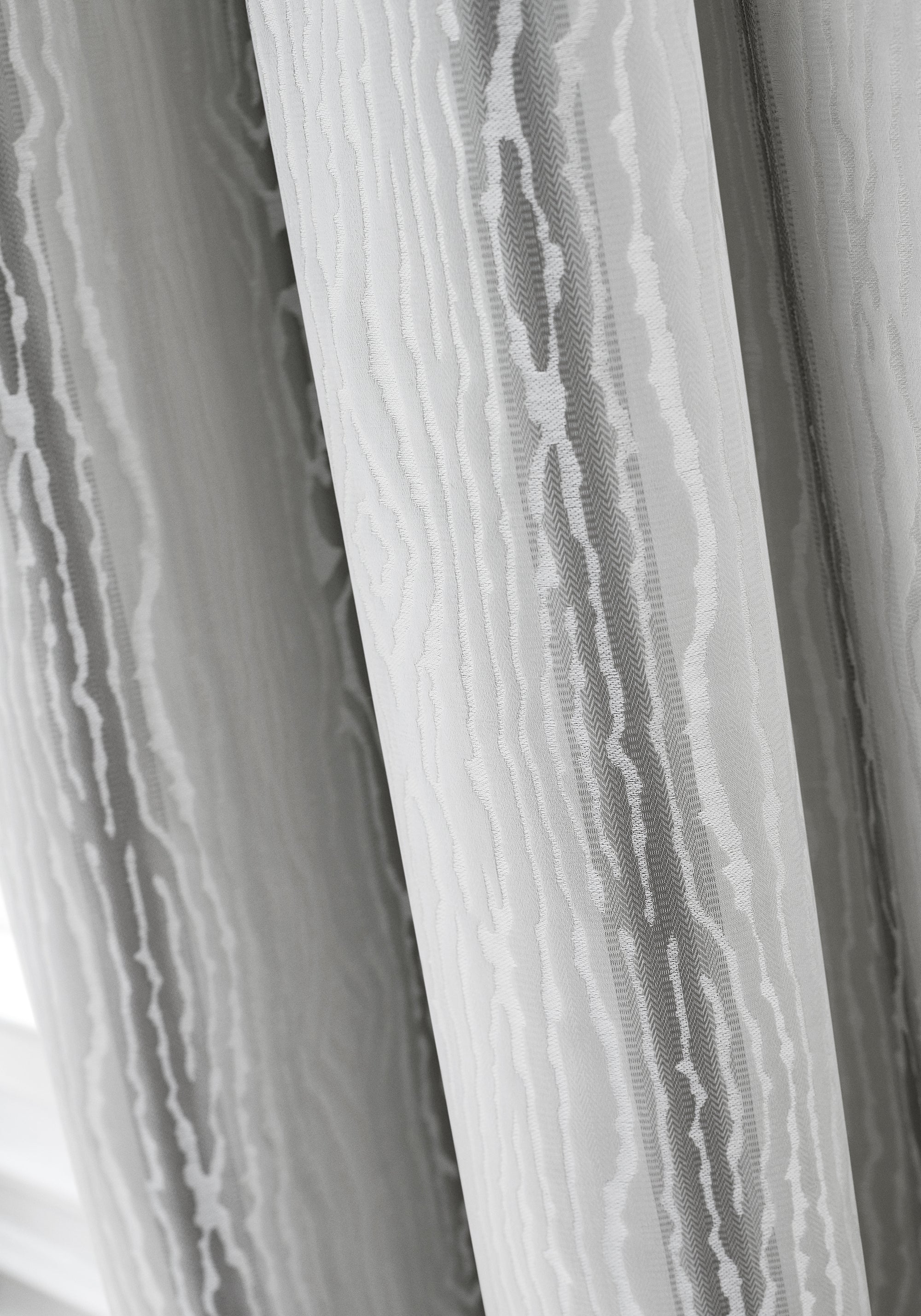 Detailed Traduzione woven fabric in grey color, pattern number W710806 of the Thibaut Heritage collection