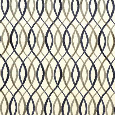 Infinity fabric in beige/midnight color - pattern INFINITY.BEIGE/M.0 - by Lee Jofa Modern in the Allegra Hicks collection