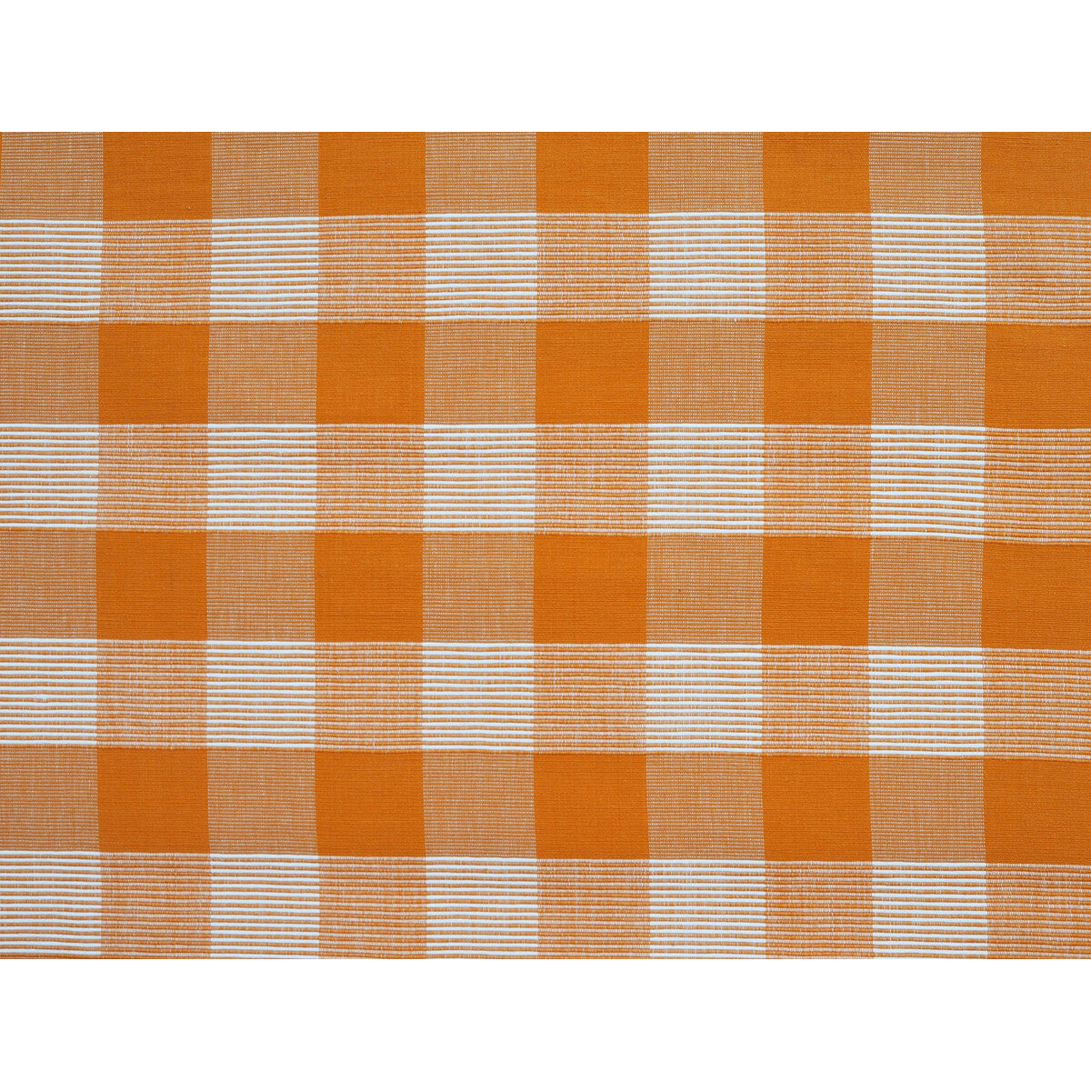 Siam Sq Cotton fabric in arancia color - pattern JAG-50061.121.0 - by Brunschwig & Fils in the Festival collection