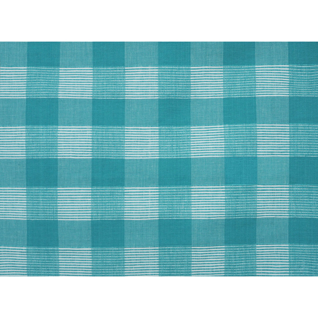 Siam Sq Cotton fabric in aqua pura color - pattern JAG-50061.131.0 - by Brunschwig &amp; Fils in the Festival collection