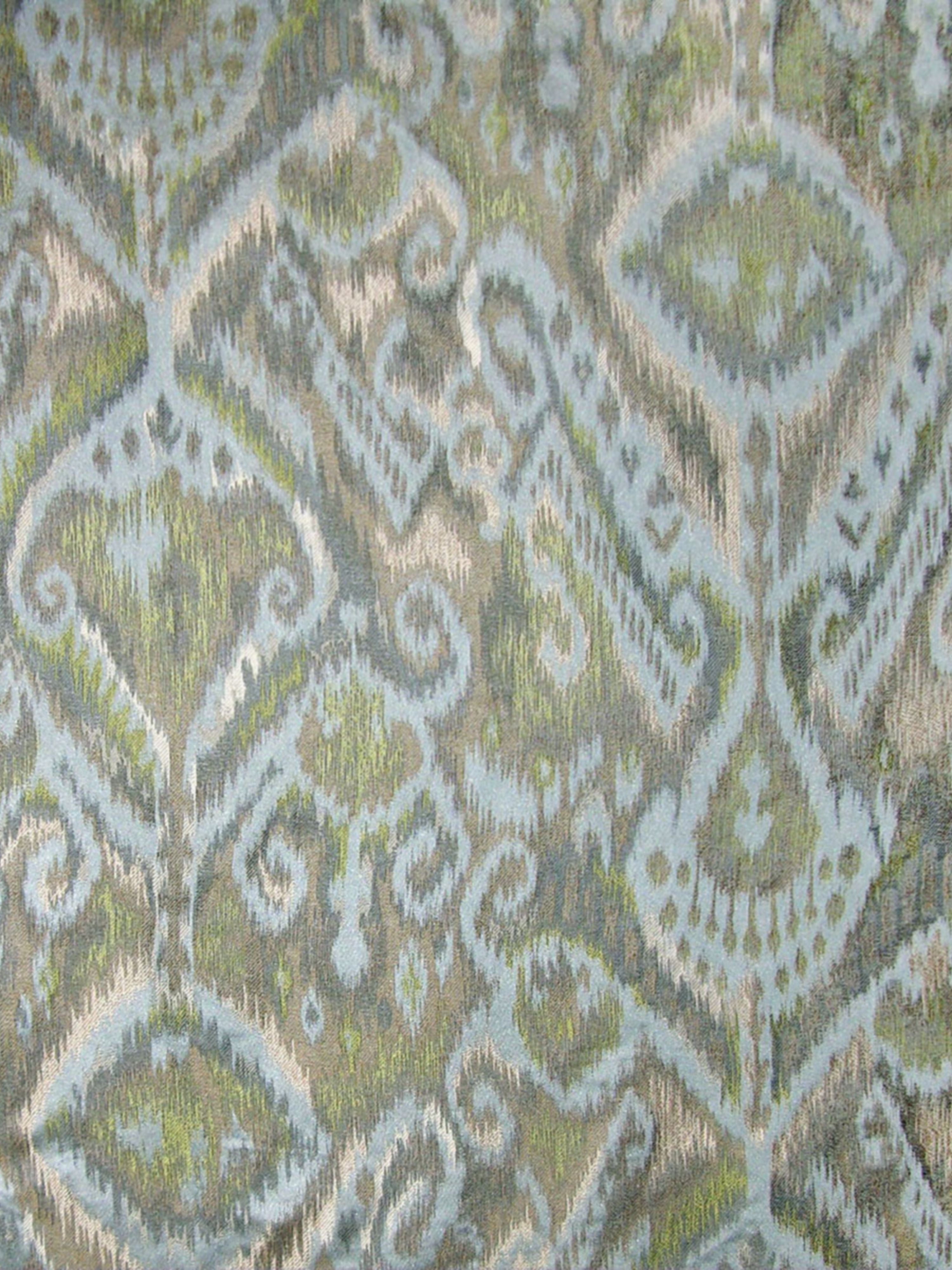Kalasin fabric in aqua chartreuse color - pattern number JM 00082676 - by Scalamandre in the Old World Weavers collection