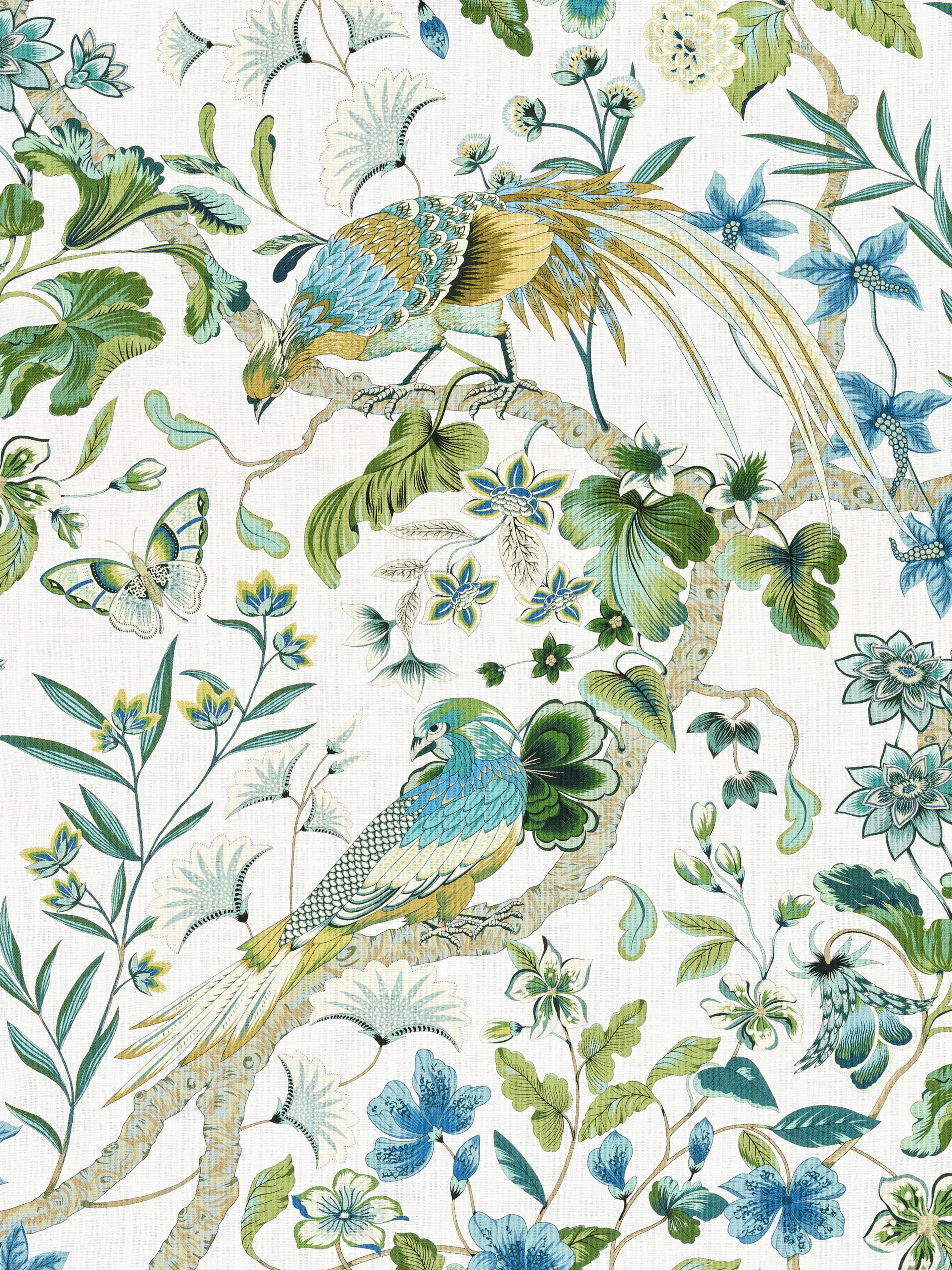 Botany Bay fabric in forest color - pattern number JP 00041340 - by Scalamandre in the Old World Weavers collection