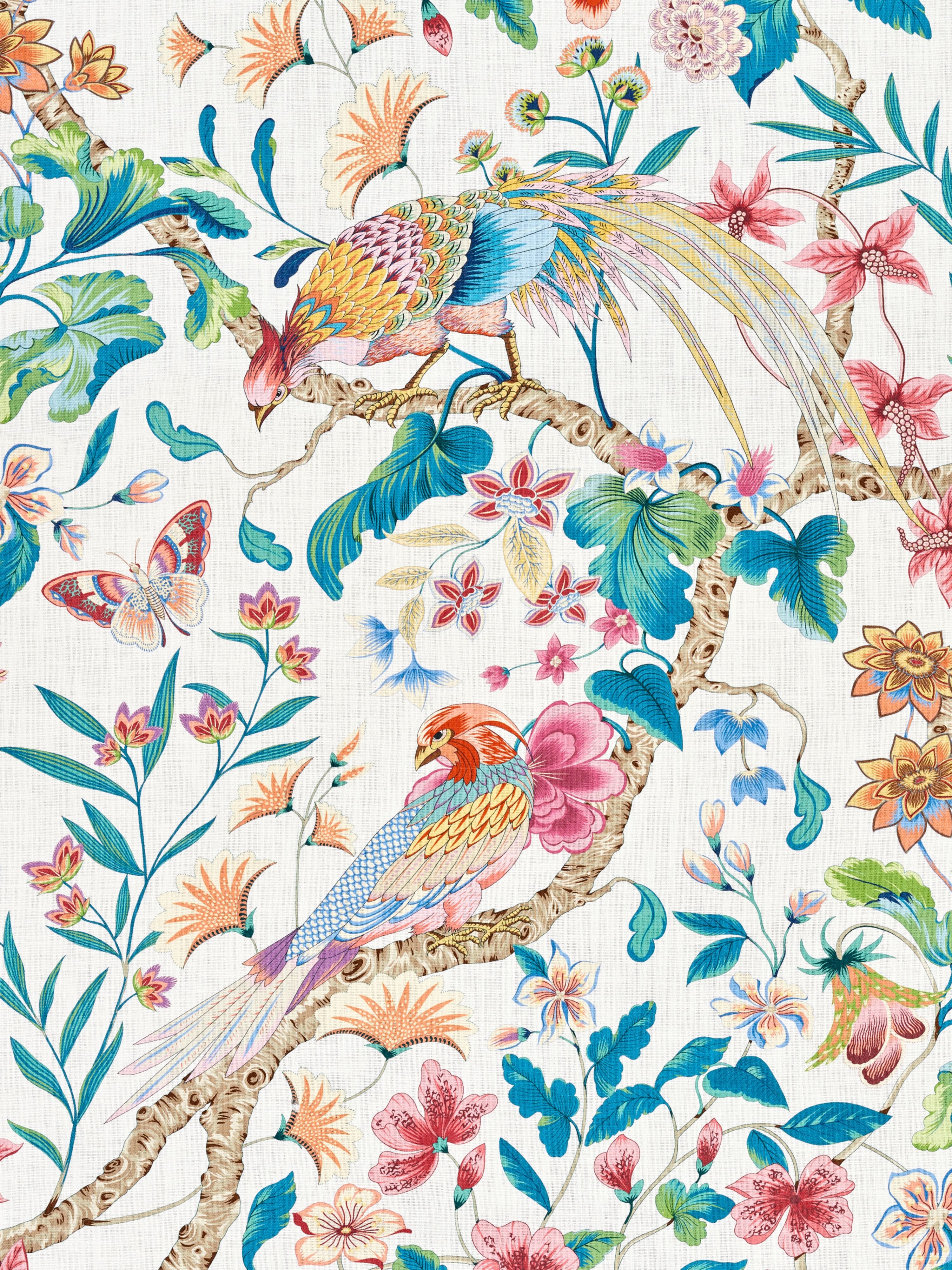 Botany Bay fabric in perennial garden color - pattern number JP 00051340 - by Scalamandre in the Old World Weavers collection