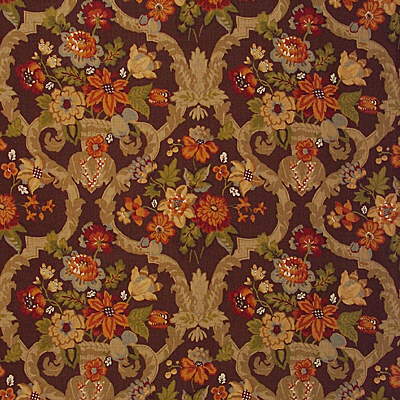 Lee Jofa fabric in kirby print-chestnu color - pattern KIRBY PRINT.CHESTNU.0 - by Lee Jofa in the Vintage Prints Vol. IV collection
