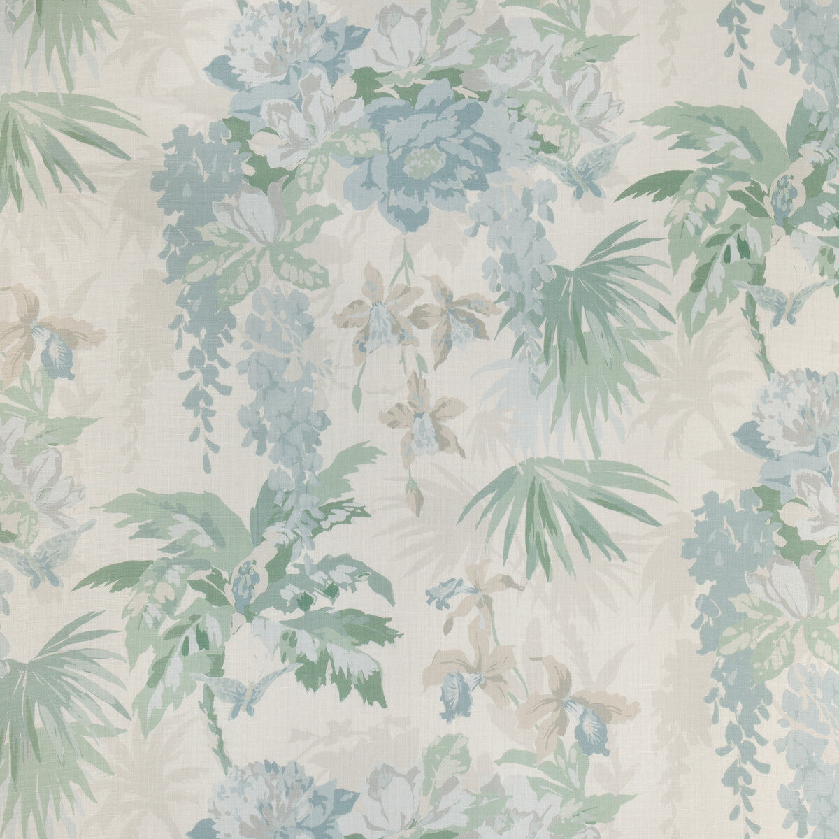 La Selva fabric in chambray color - pattern LA SELVA.135.0 - by Kravet Couture in the Casa Botanica collection