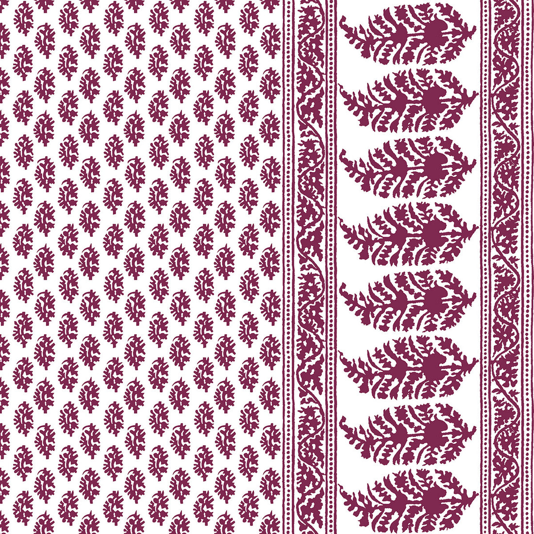 Aravaquita fabric in burdeos color - pattern LCT1028.003.0 - by Gaston y Daniela in the Lorenzo Castillo V collection