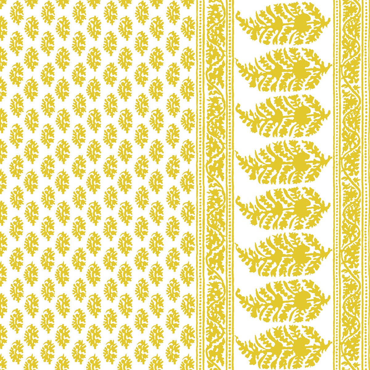 Aravaquita fabric in amarillo color - pattern LCT1028.004.0 - by Gaston y Daniela in the Lorenzo Castillo V collection