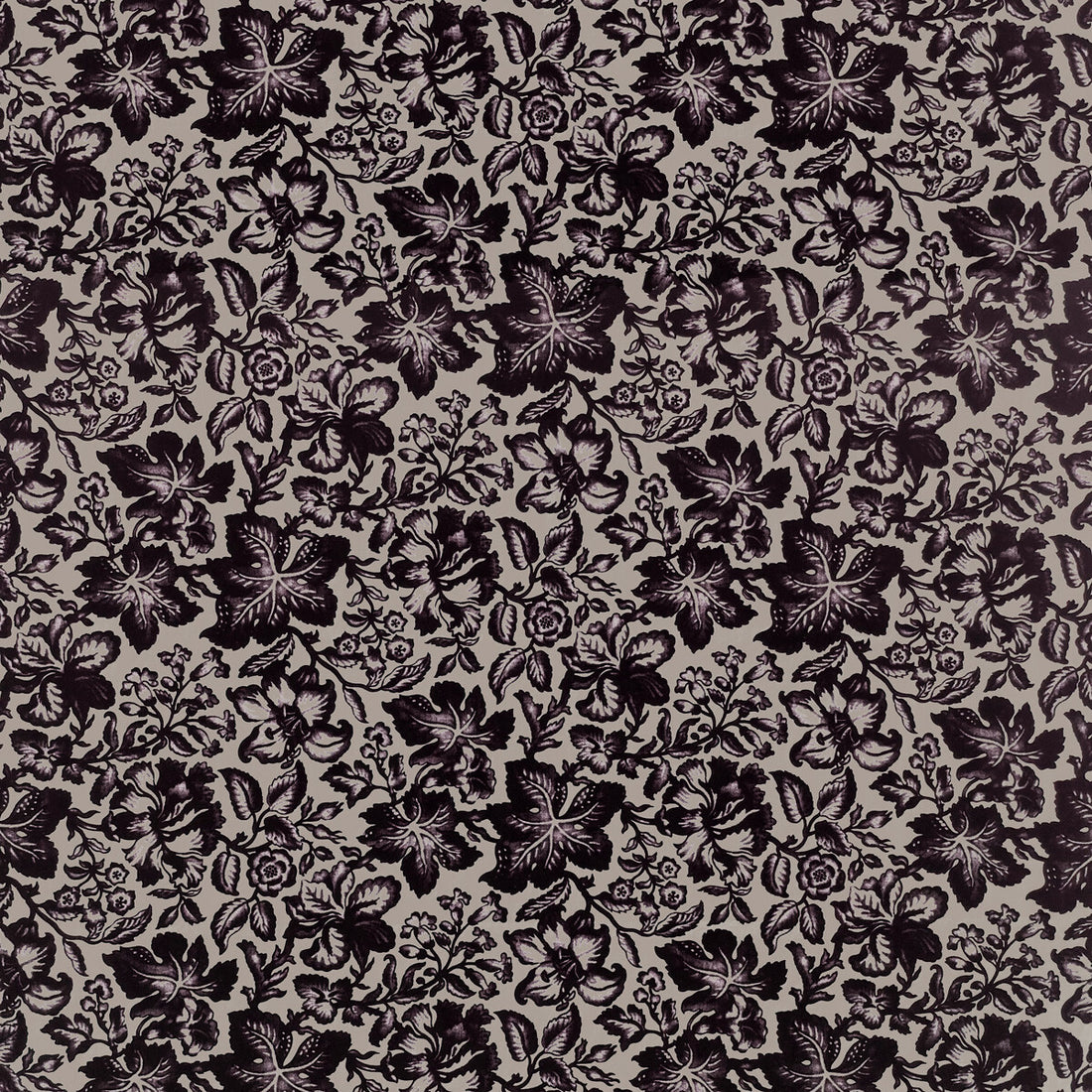 Susana fabric in berenjena color - pattern LCT1044.004.0 - by Gaston y Daniela in the Lorenzo Castillo VI collection