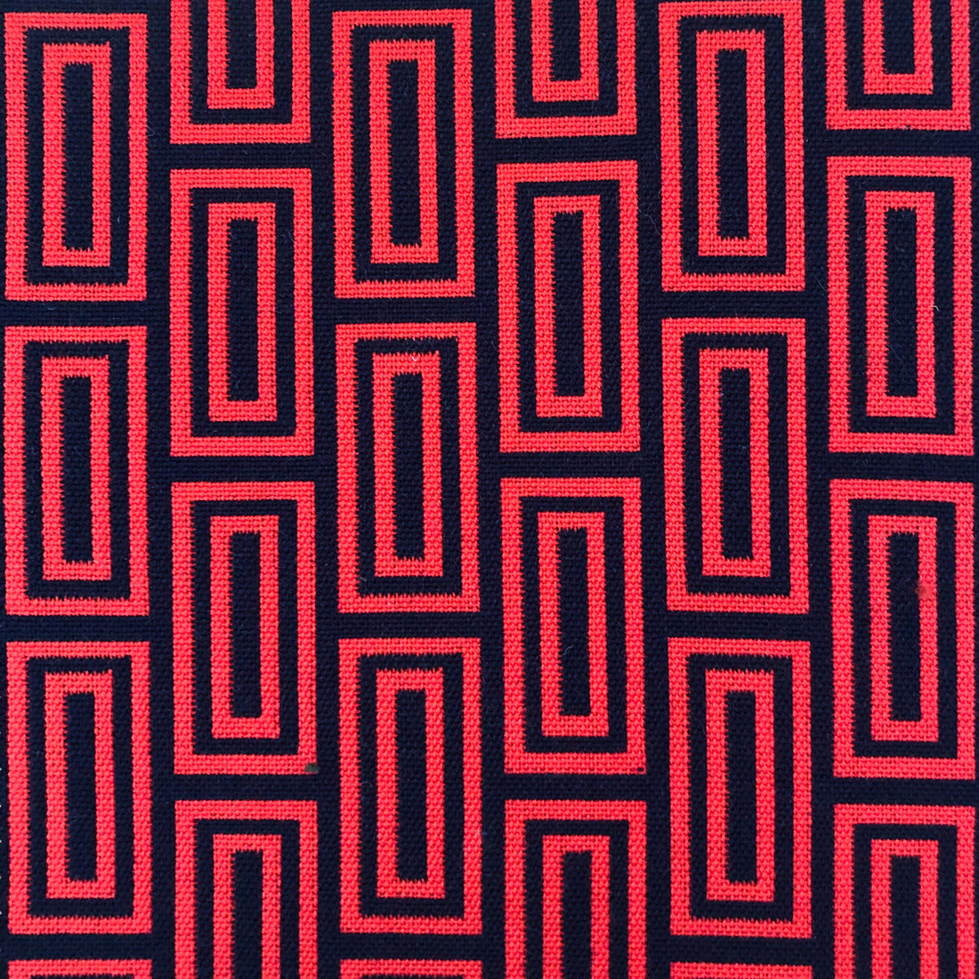 Caleb fabric in rojo/navy color - pattern LCT1056.005.0 - by Gaston y Daniela in the Lorenzo Castillo VI collection