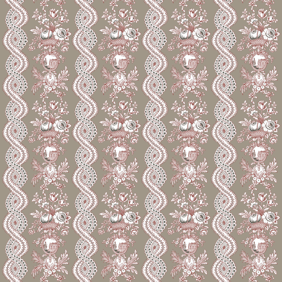 Pilara fabric in gris color - pattern LCT1059.004.0 - by Gaston y Daniela in the Lorenzo Castillo VI collection