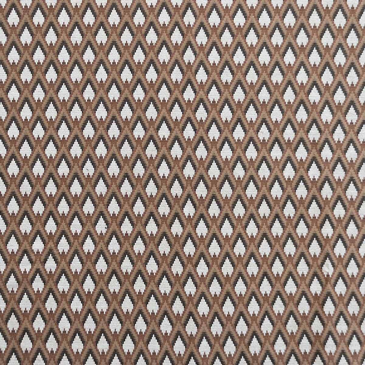 Peruyes fabric in chocolate color - pattern LCT1078.004.0 - by Gaston y Daniela in the Lorenzo Castillo VII The Rectory collection