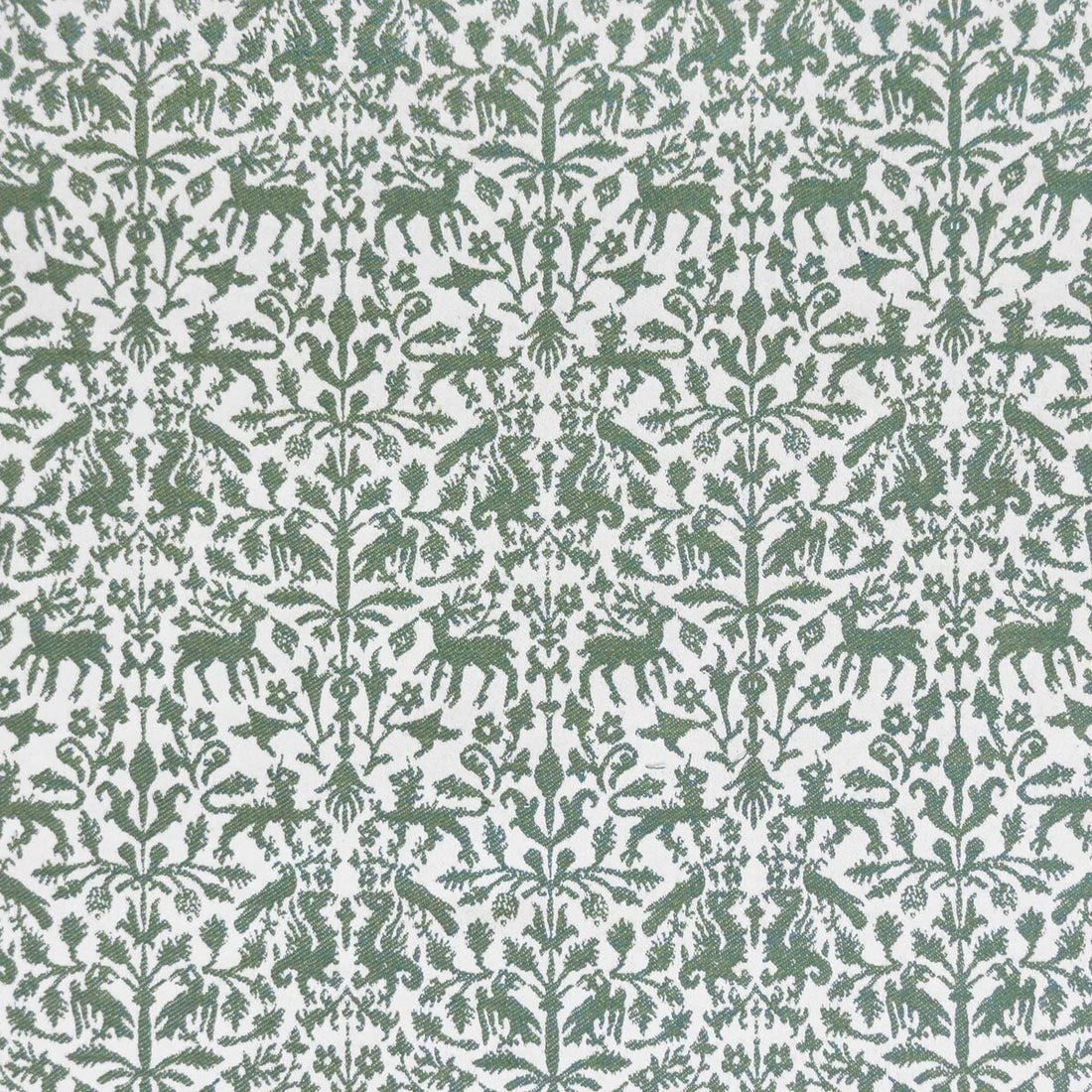 Augusta Emerita fabric in verde color - pattern LCT1112.008.0 - by Gaston y Daniela in the Lorenzo Castillo IX Hesperia collection