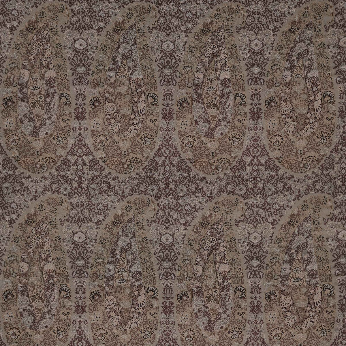 Tesorero fabric in marron color - pattern number LCT1157.004.0 - by Gaston y Daniela in the Lorenzo Castillo X collection