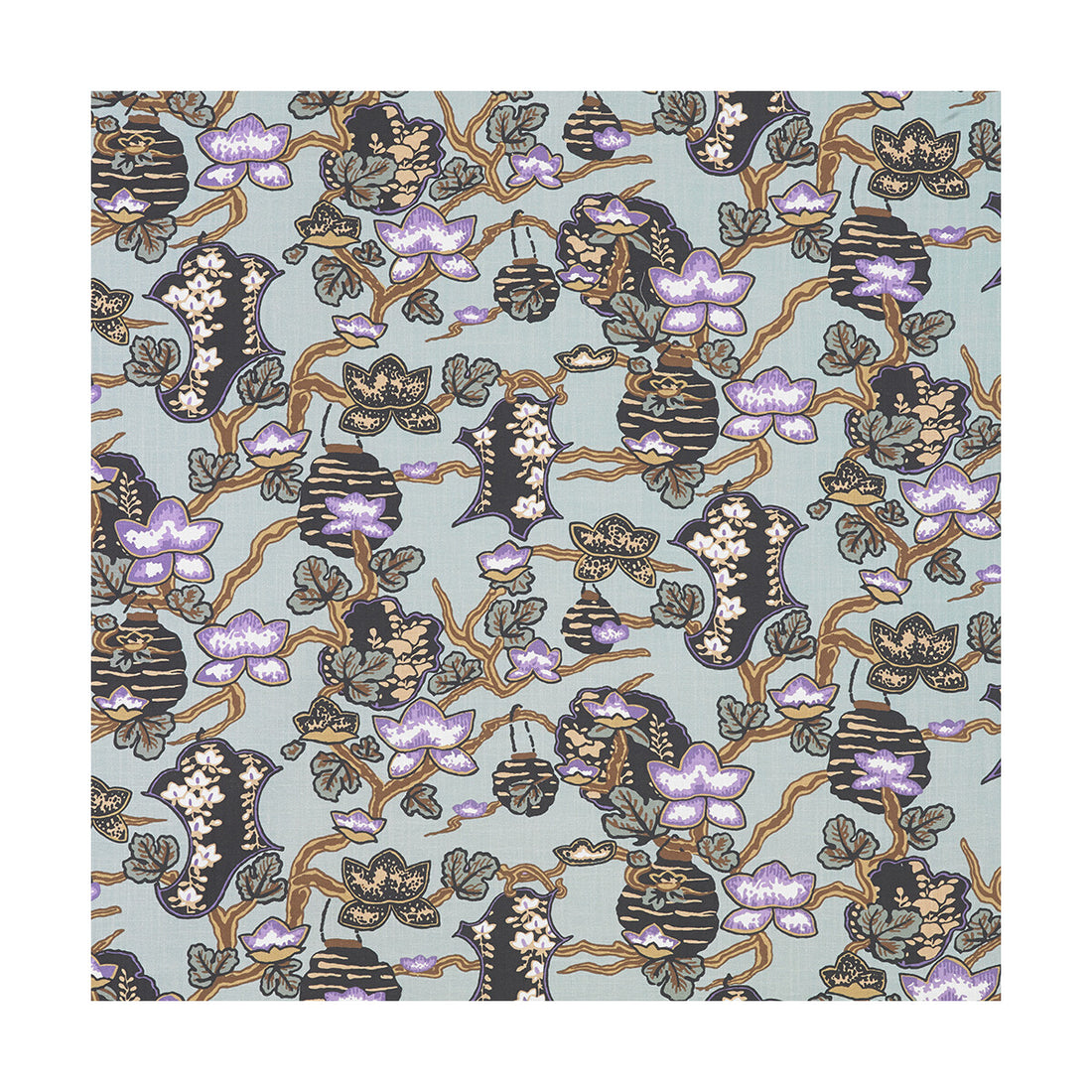 Maria fabric in fondo agua/lavanda color - pattern LCT5364.003.0 - by Gaston y Daniela in the Lorenzo Castillo III collection