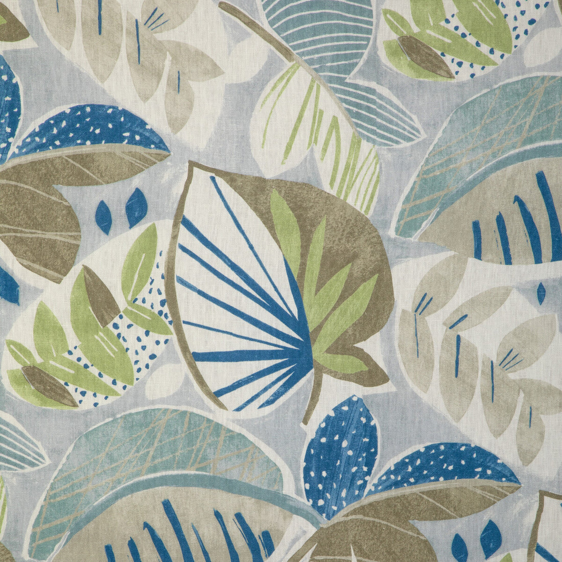 Leaf-A-Lot fabric in tile color - pattern LEAF-A-LOT.135.0 - by Kravet Basics in the Mid-Century Modern collection