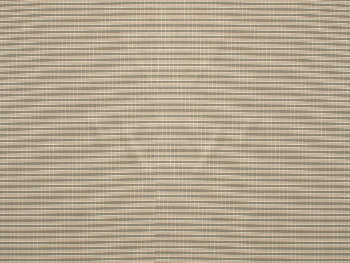 Oxford Check fabric in tan white color - pattern number LE 00051258 - by Scalamandre in the Old World Weavers collection