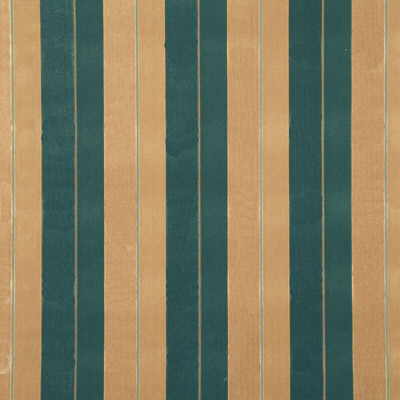 Marco Stripe fabric in petrol/cam color - pattern LG50020.685.0 - by G P &amp; J Baker in the Murano Velvets collection